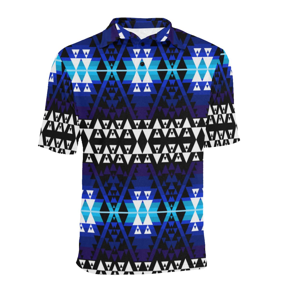 WRiting on Stone Night Watch Men's All Over Print Polo Shirt (Model T55) Men's Polo Shirt (Model T55) e-joyer