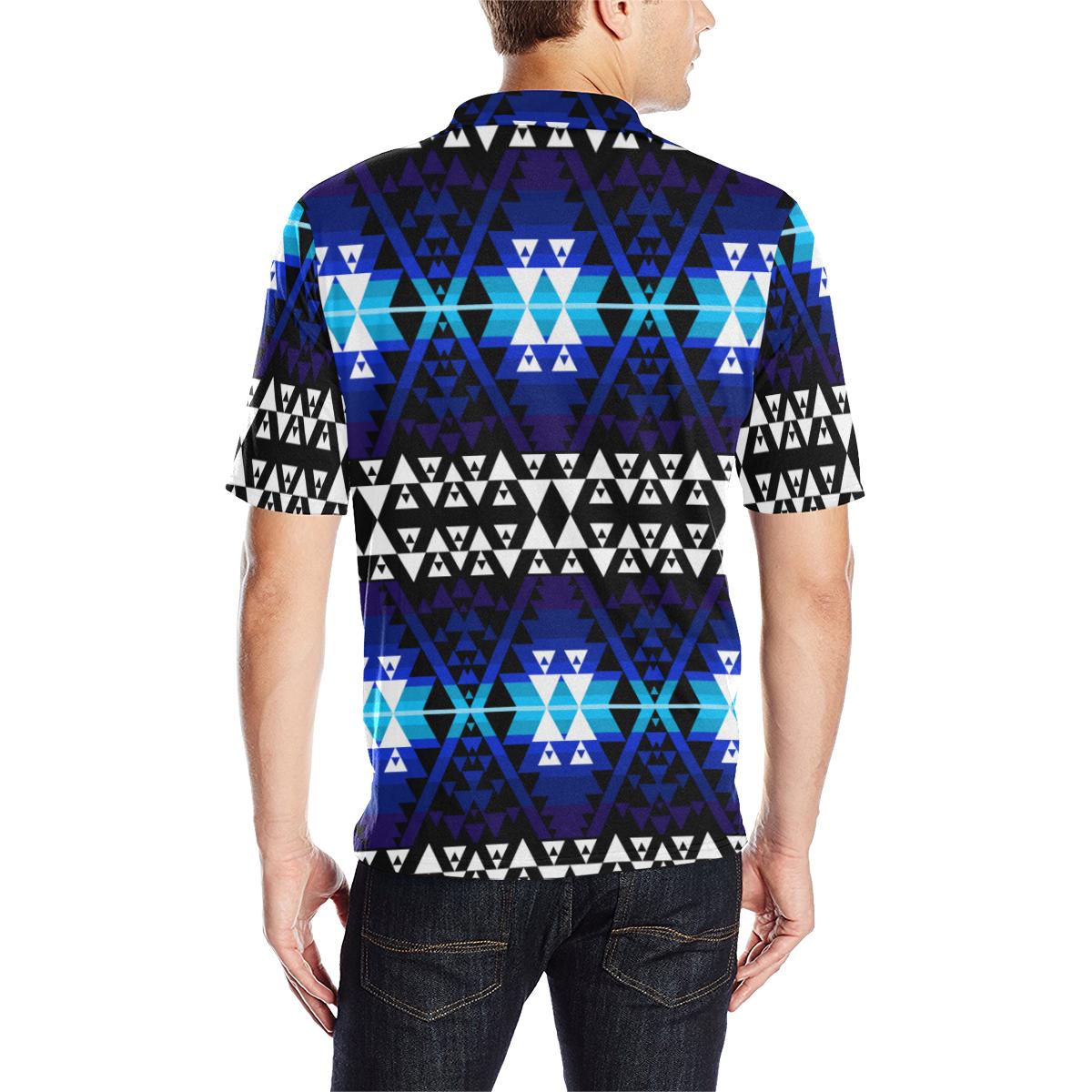 WRiting on Stone Night Watch Men's All Over Print Polo Shirt (Model T55) Men's Polo Shirt (Model T55) e-joyer