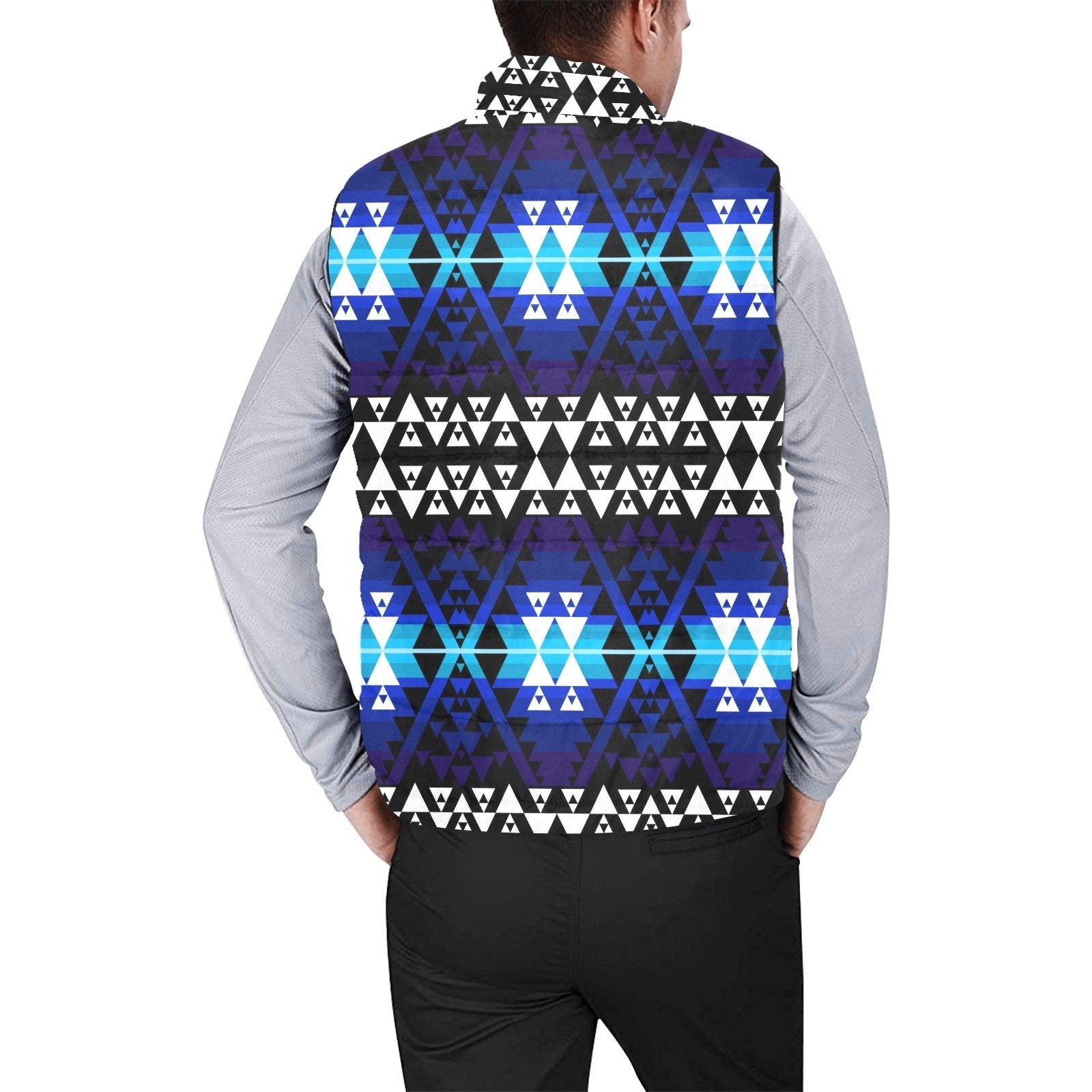 Writing on Stone Night Watch Men's Padded Vest Jacket (Model H44) Men's Padded Vest Jacket (H44) e-joyer