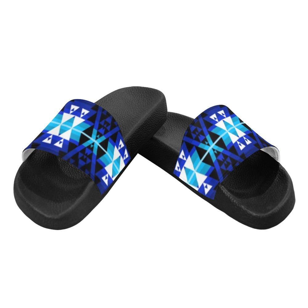 Writing on Stone Night Watch Men's Slide Sandals (Model 057) Men's Slide Sandals (057) e-joyer