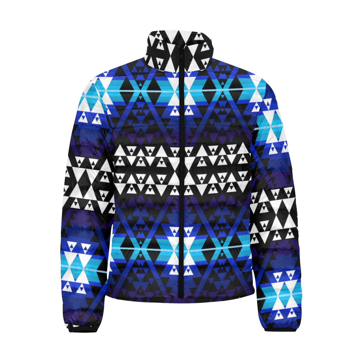 Writing on Stone Night Watch Men's Stand Collar Padded Jacket (Model H41) Men's Stand Collar Padded Jacket (H41) e-joyer