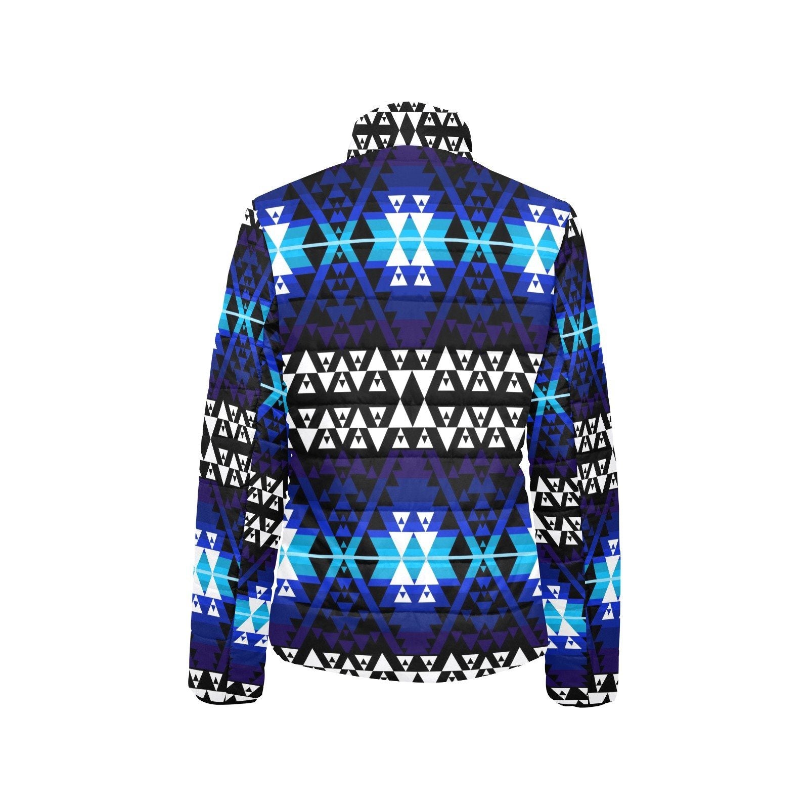 Writing on Stone Night Watch Women's Stand Collar Padded Jacket (Model H41) jacket e-joyer