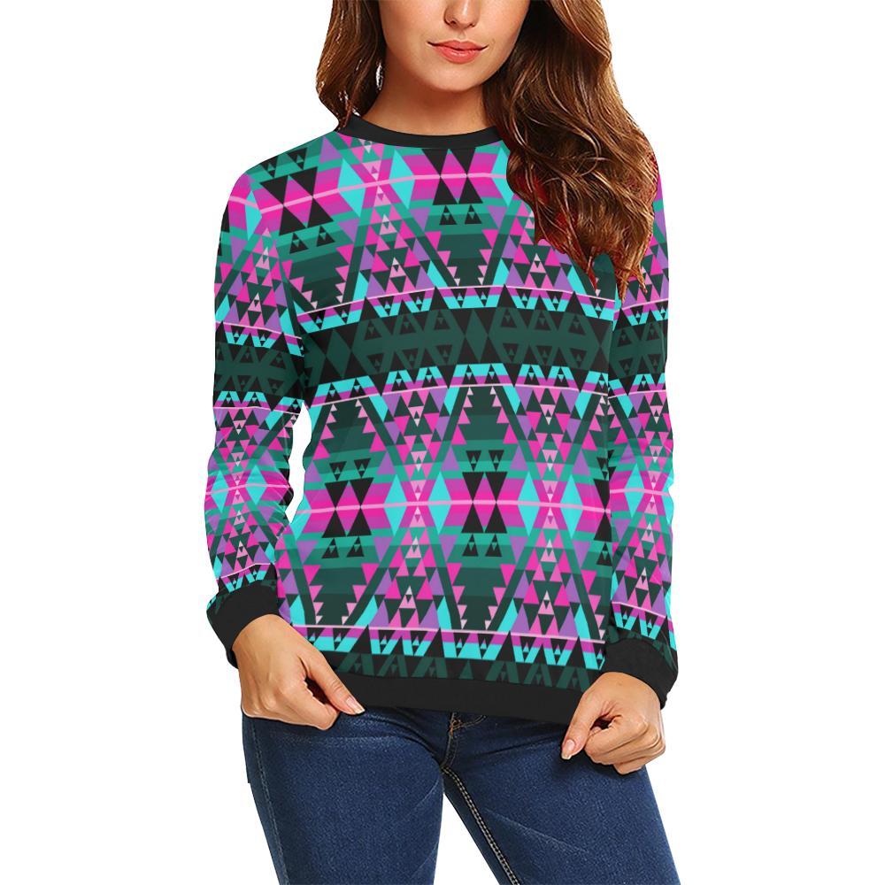 Writing on Stone Sunset All Over Print Crewneck Sweatshirt for Women (Model H18) Crewneck Sweatshirt for Women (H18) e-joyer