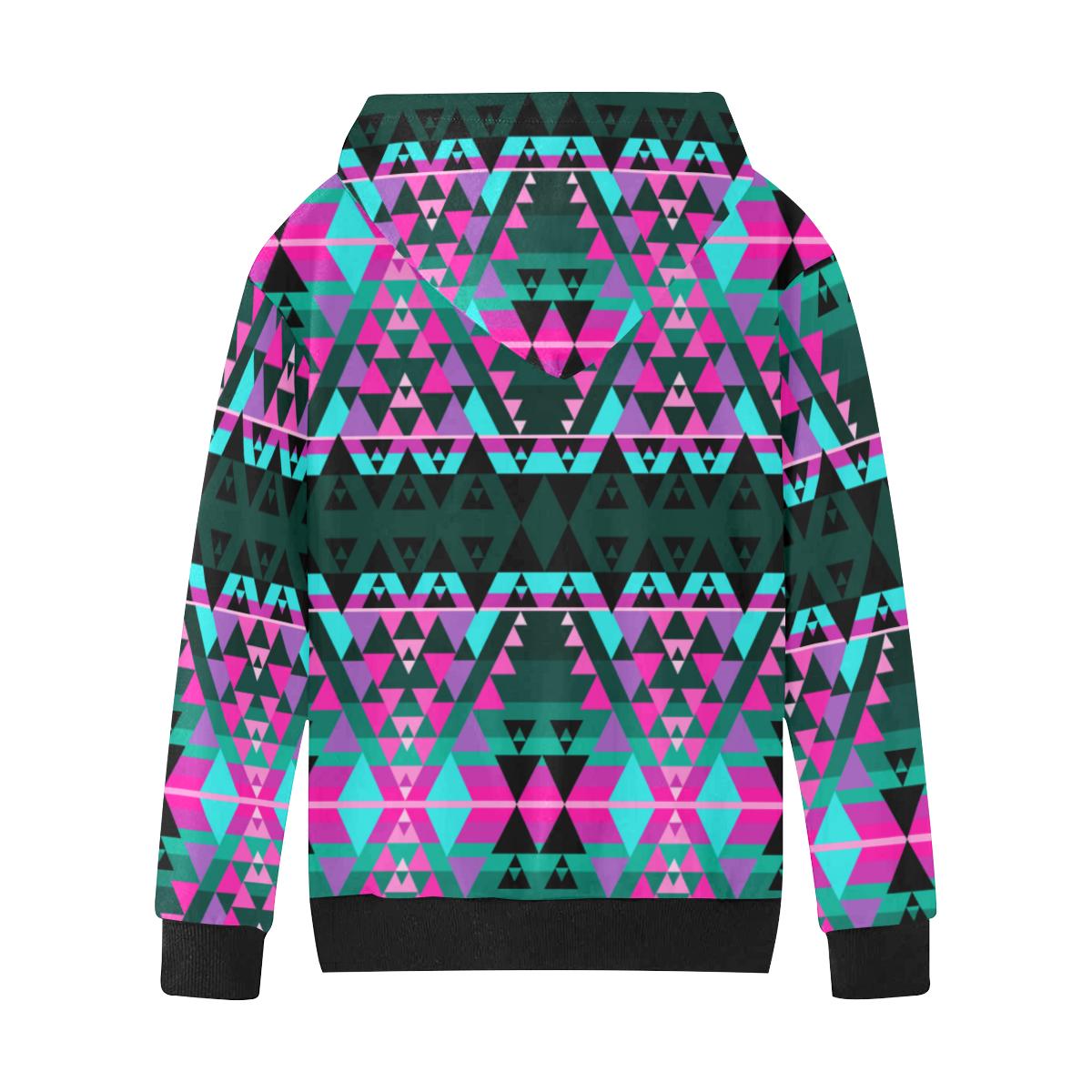 Writing on Stone Sunset Kids' All Over Print Hoodie (Model H38) Kids' AOP Hoodie (H38) e-joyer