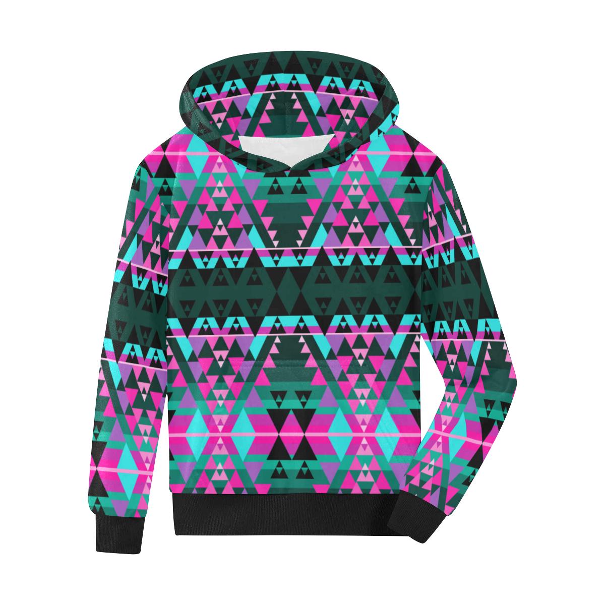 Writing on Stone Sunset Kids' All Over Print Hoodie (Model H38) Kids' AOP Hoodie (H38) e-joyer