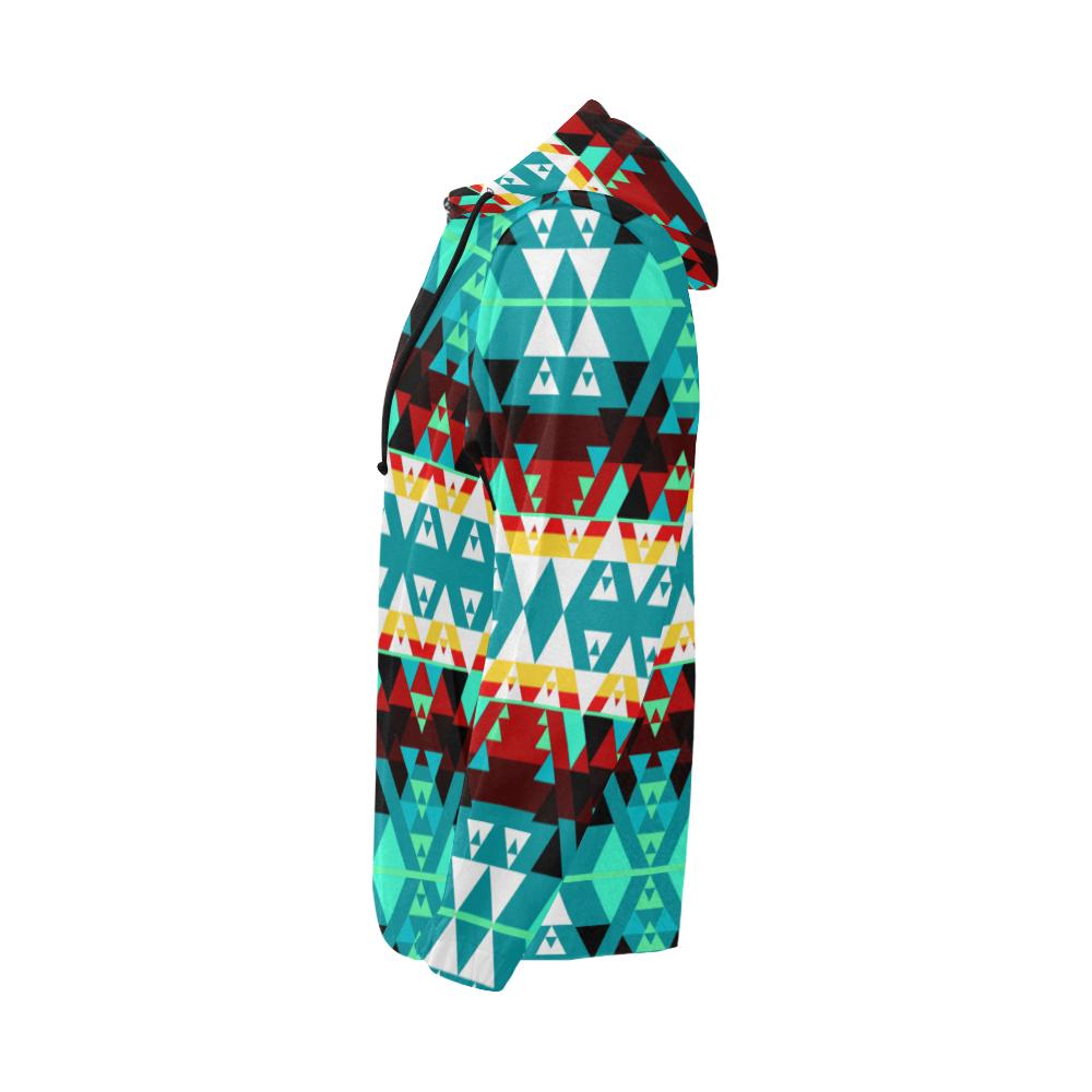 Writing on Stone Wheel All Over Print Full Zip Hoodie for Men (Model H14) All Over Print Full Zip Hoodie for Men (H14) e-joyer