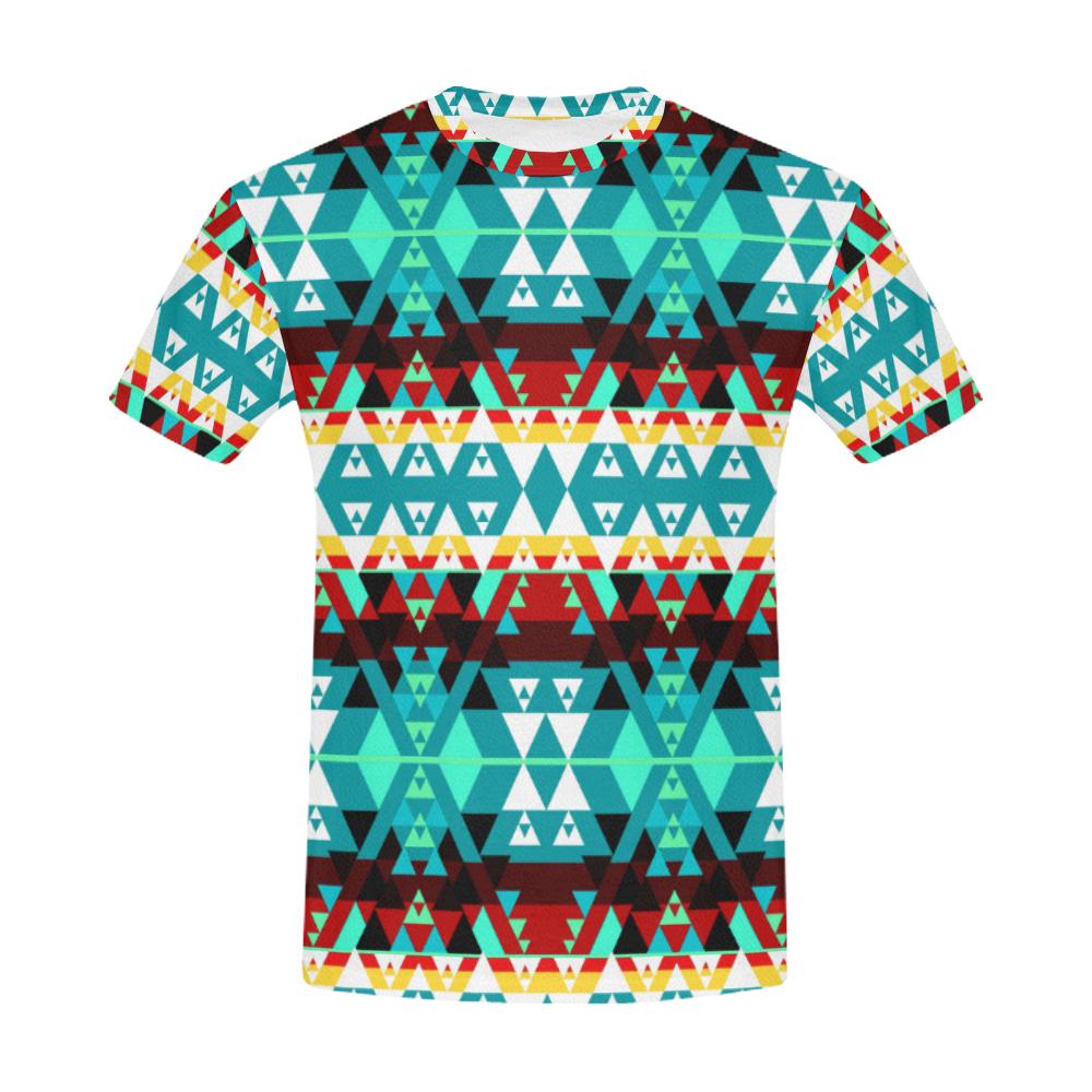 Writing on Stone Wheel All Over Print T-Shirt for Men (USA Size) (Model T40) All Over Print T-Shirt for Men (T40) e-joyer