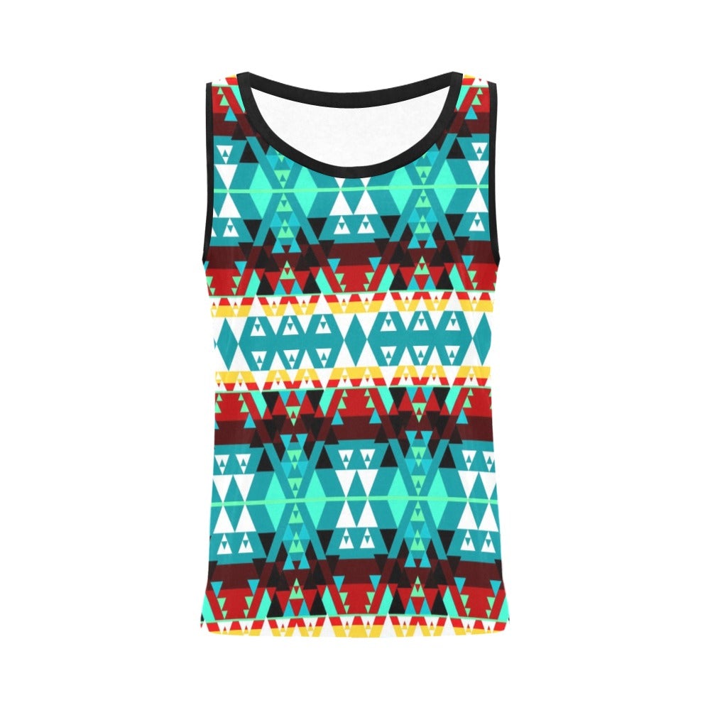 Writing on Stone Wheel All Over Print Tank Top for Women (Model T43) All Over Print Tank Top for Women (T43) e-joyer