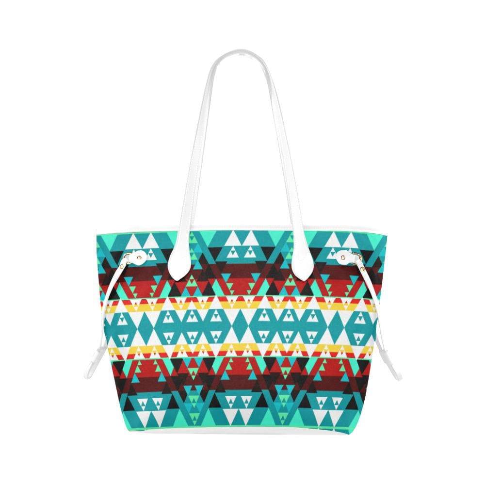 Writing on Stone Wheel Clover Canvas Tote Bag (Model 1661) Clover Canvas Tote Bag (1661) e-joyer