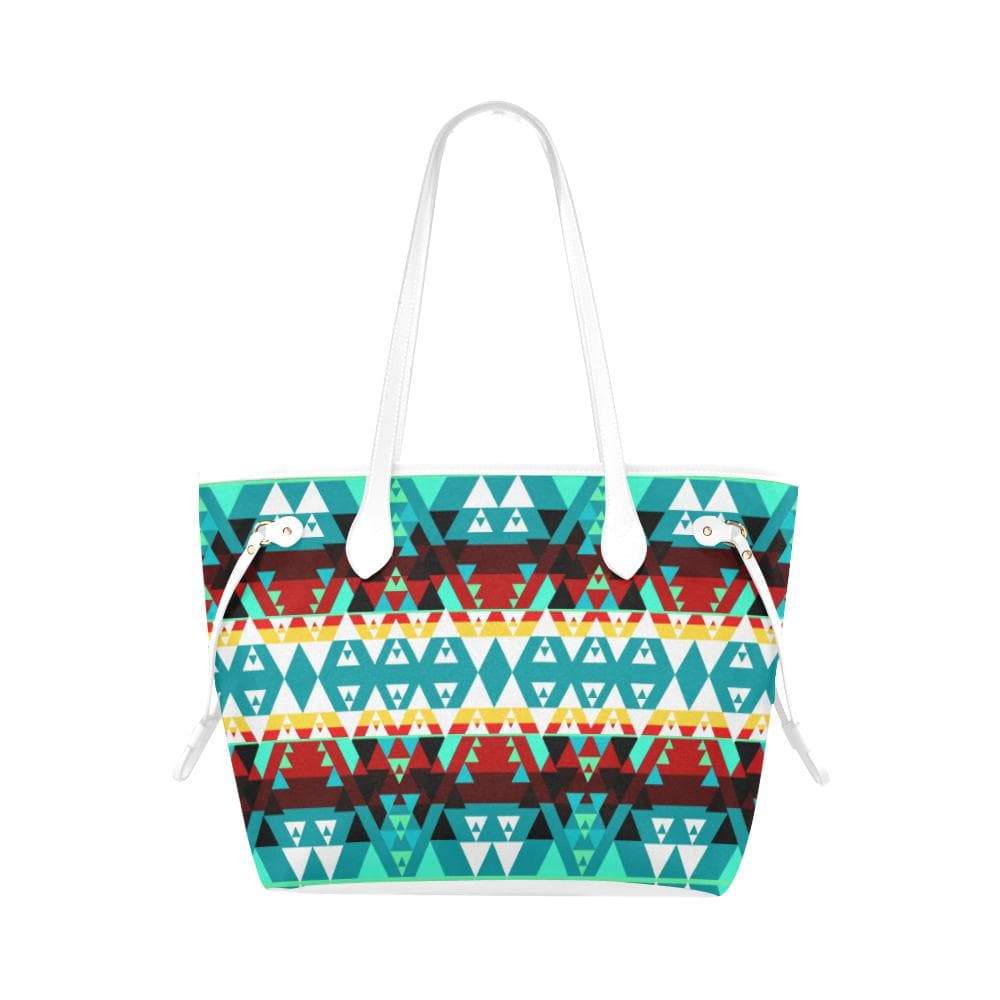 Writing on Stone Wheel Clover Canvas Tote Bag (Model 1661) Clover Canvas Tote Bag (1661) e-joyer