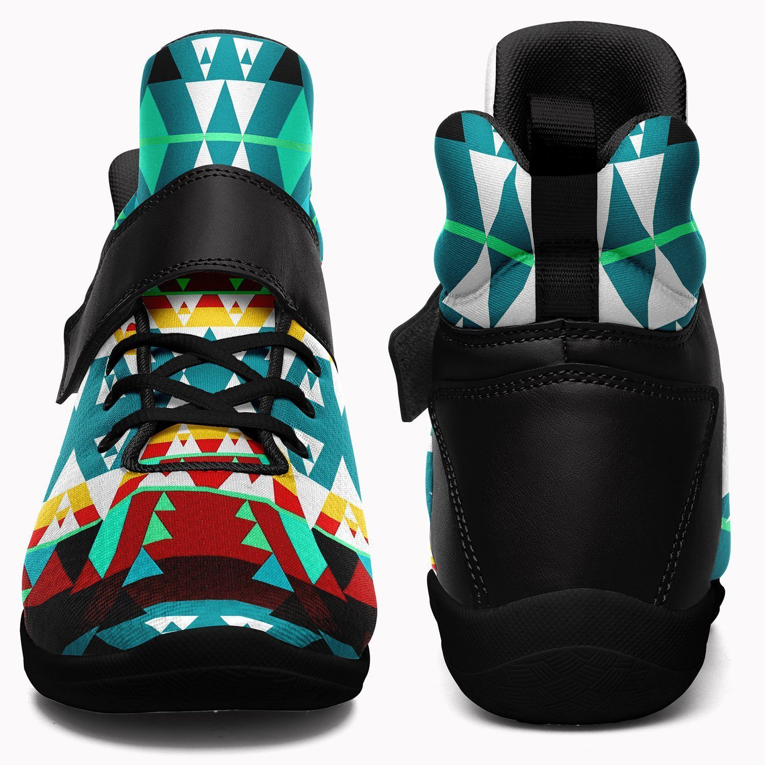 Writing on Stone Wheel Ipottaa Basketball / Sport High Top Shoes - Black Sole 49 Dzine