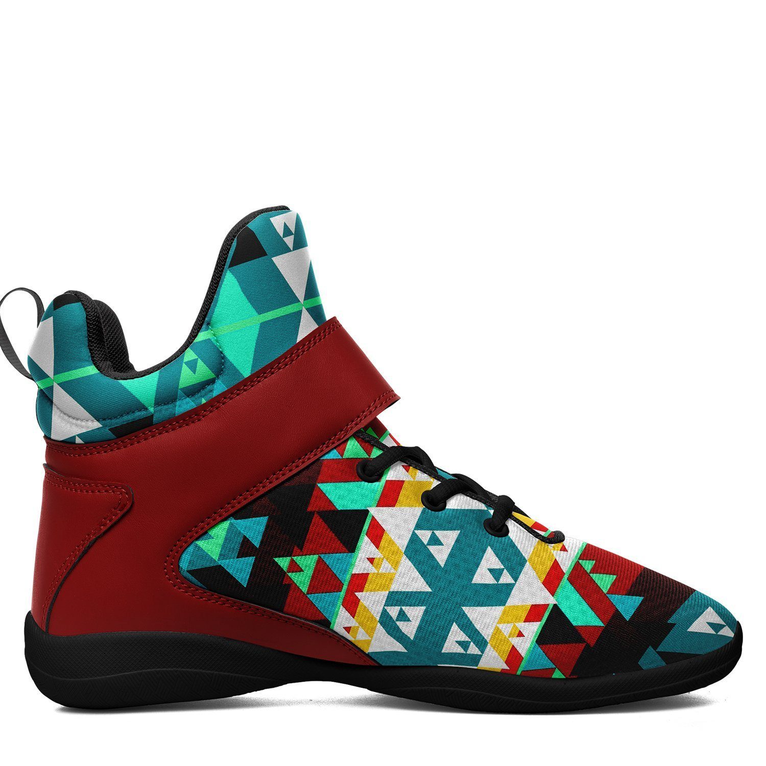 Writing on Stone Wheel Ipottaa Basketball / Sport High Top Shoes - Black Sole 49 Dzine