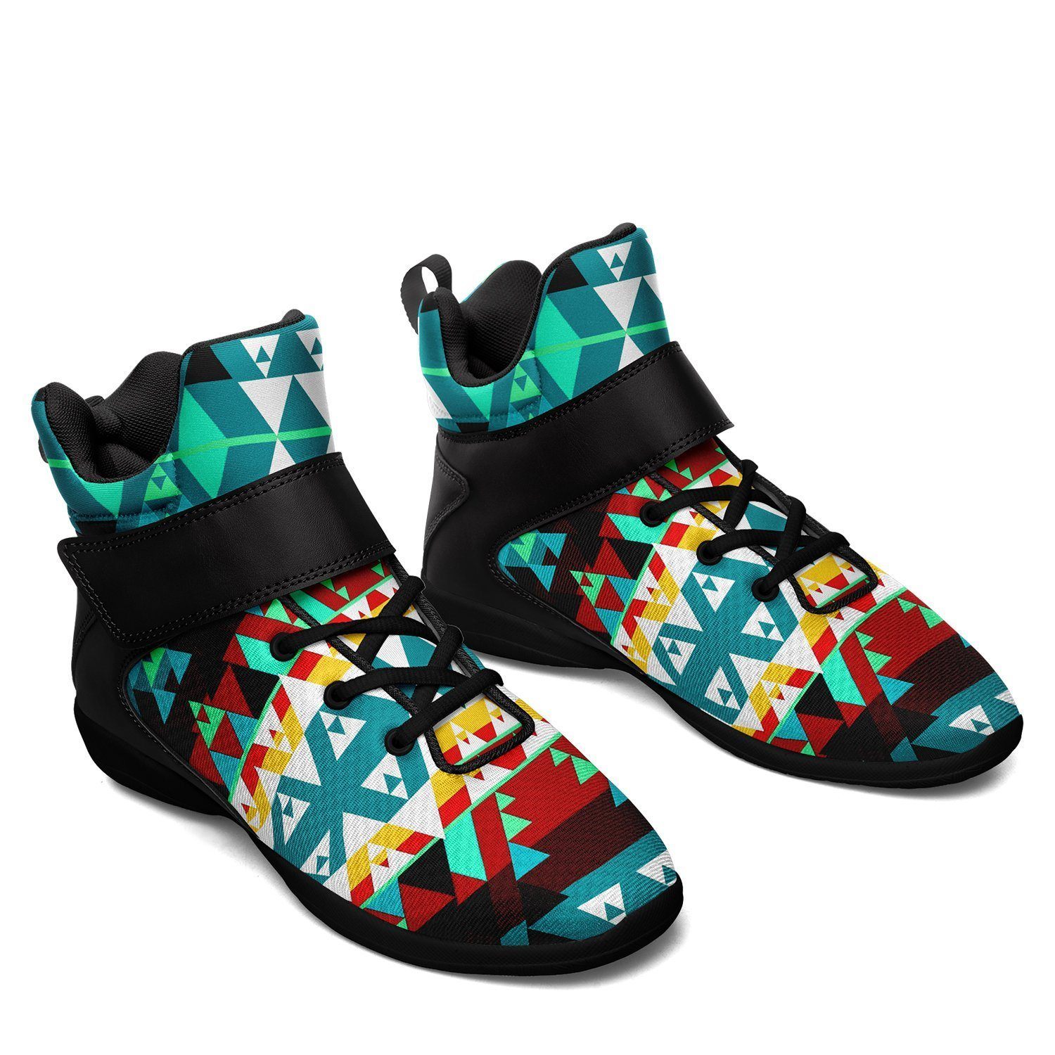 Writing on Stone Wheel Ipottaa Basketball / Sport High Top Shoes - Black Sole 49 Dzine