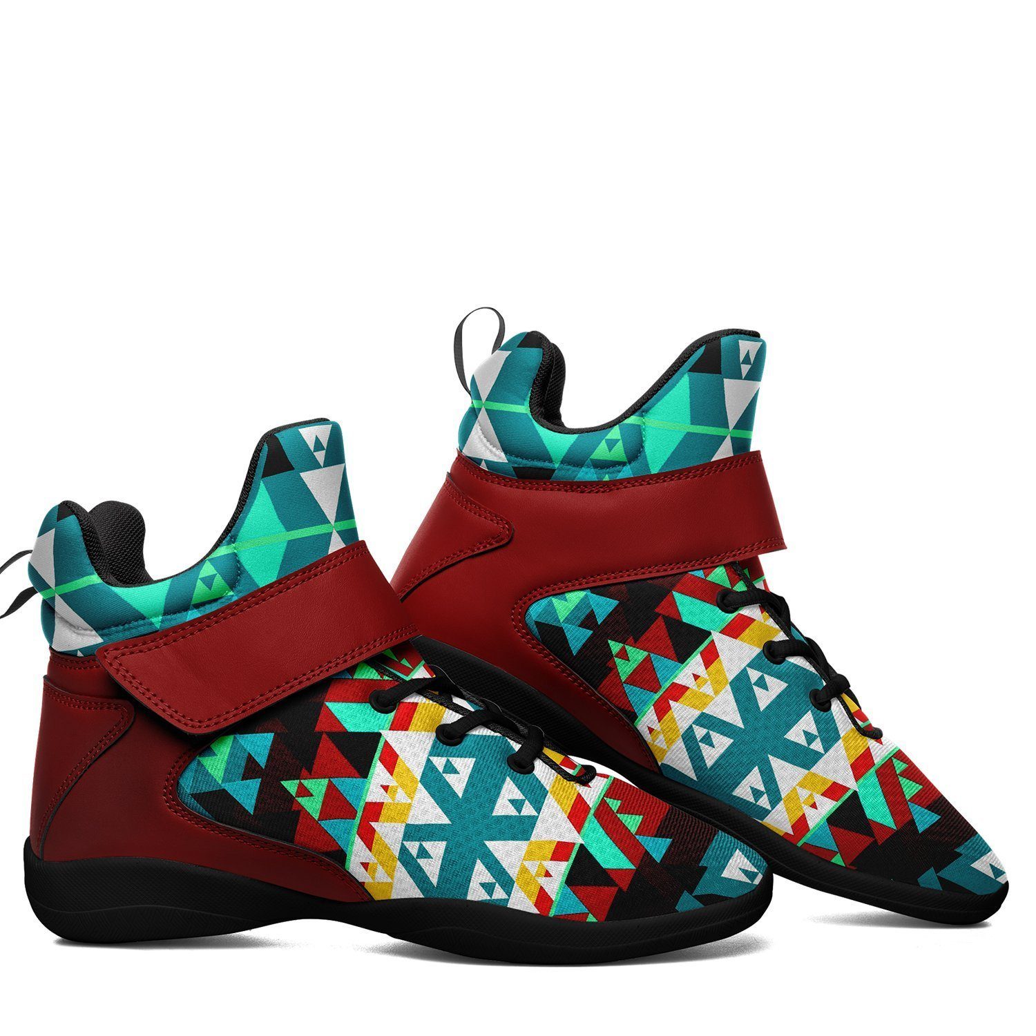 Writing on Stone Wheel Ipottaa Basketball / Sport High Top Shoes - Black Sole 49 Dzine