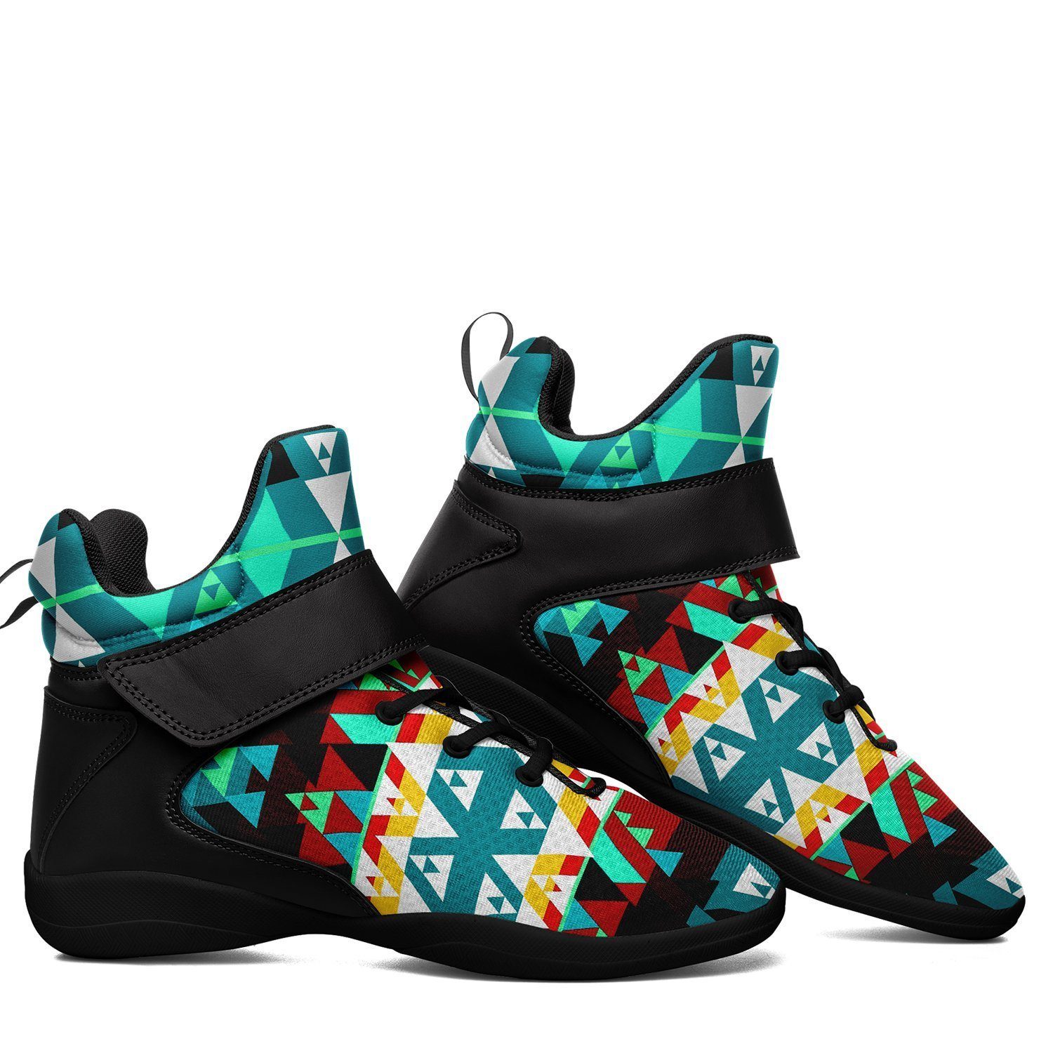 Writing on Stone Wheel Ipottaa Basketball / Sport High Top Shoes - Black Sole 49 Dzine