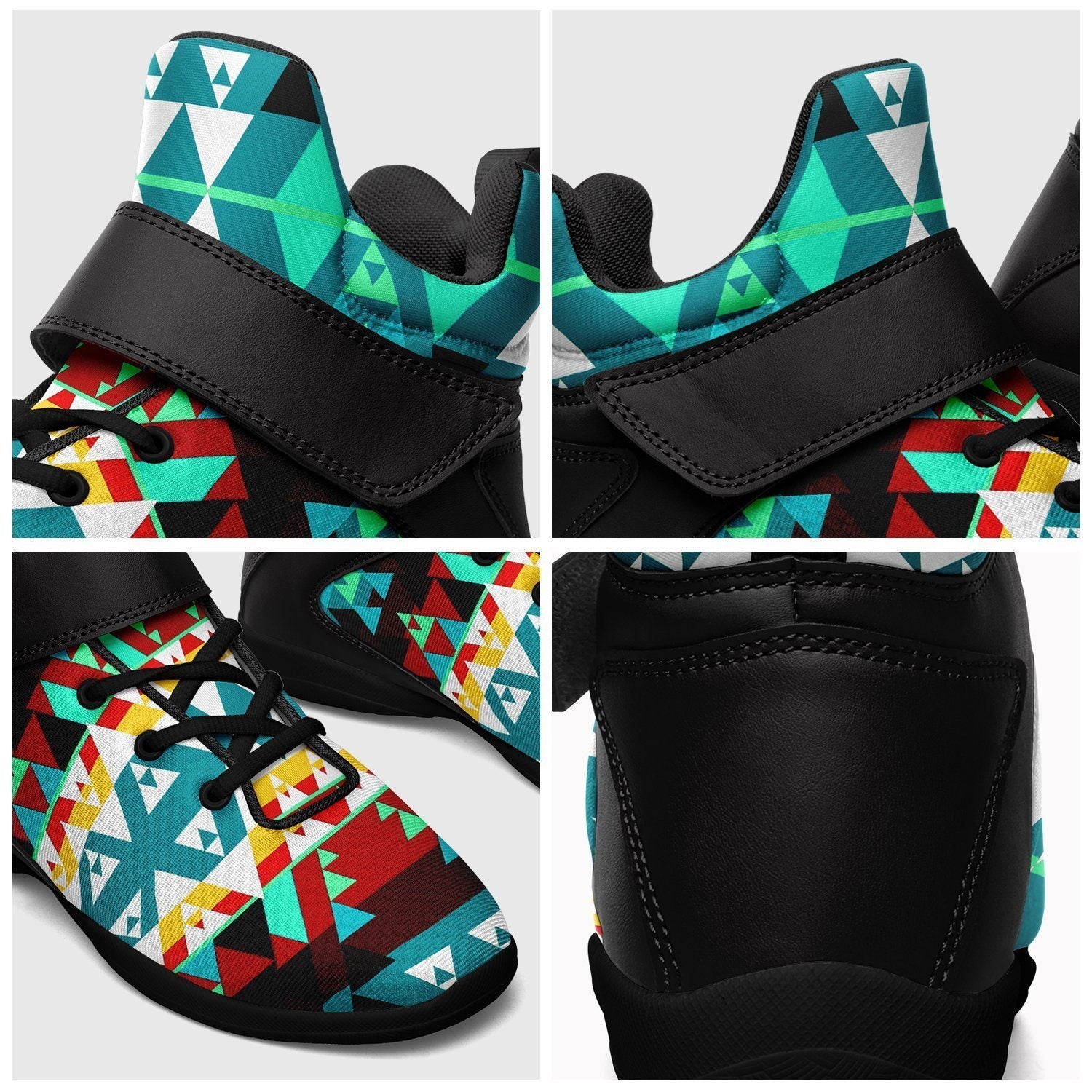 Writing on Stone Wheel Ipottaa Basketball / Sport High Top Shoes - Black Sole 49 Dzine