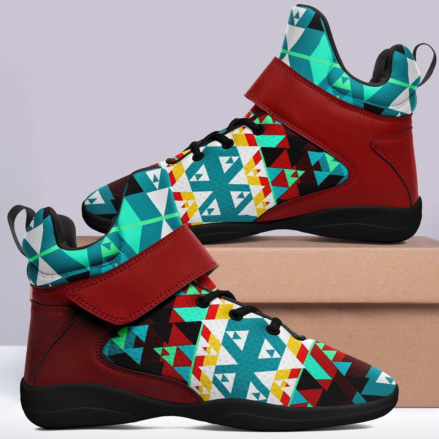 Writing on Stone Wheel Ipottaa Basketball / Sport High Top Shoes - Black Sole 49 Dzine