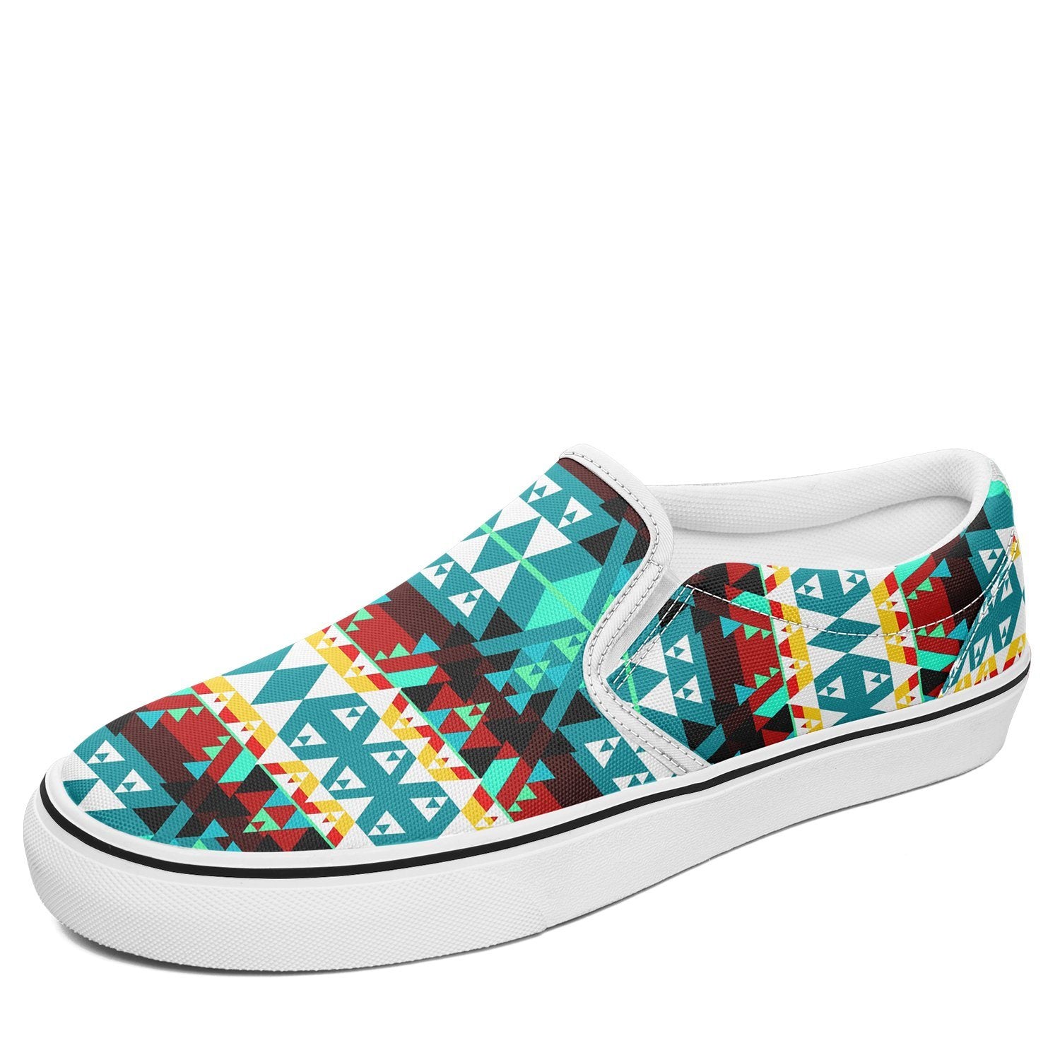 Writing on Stone Wheel Otoyimm Canvas Slip On Shoes 49 Dzine