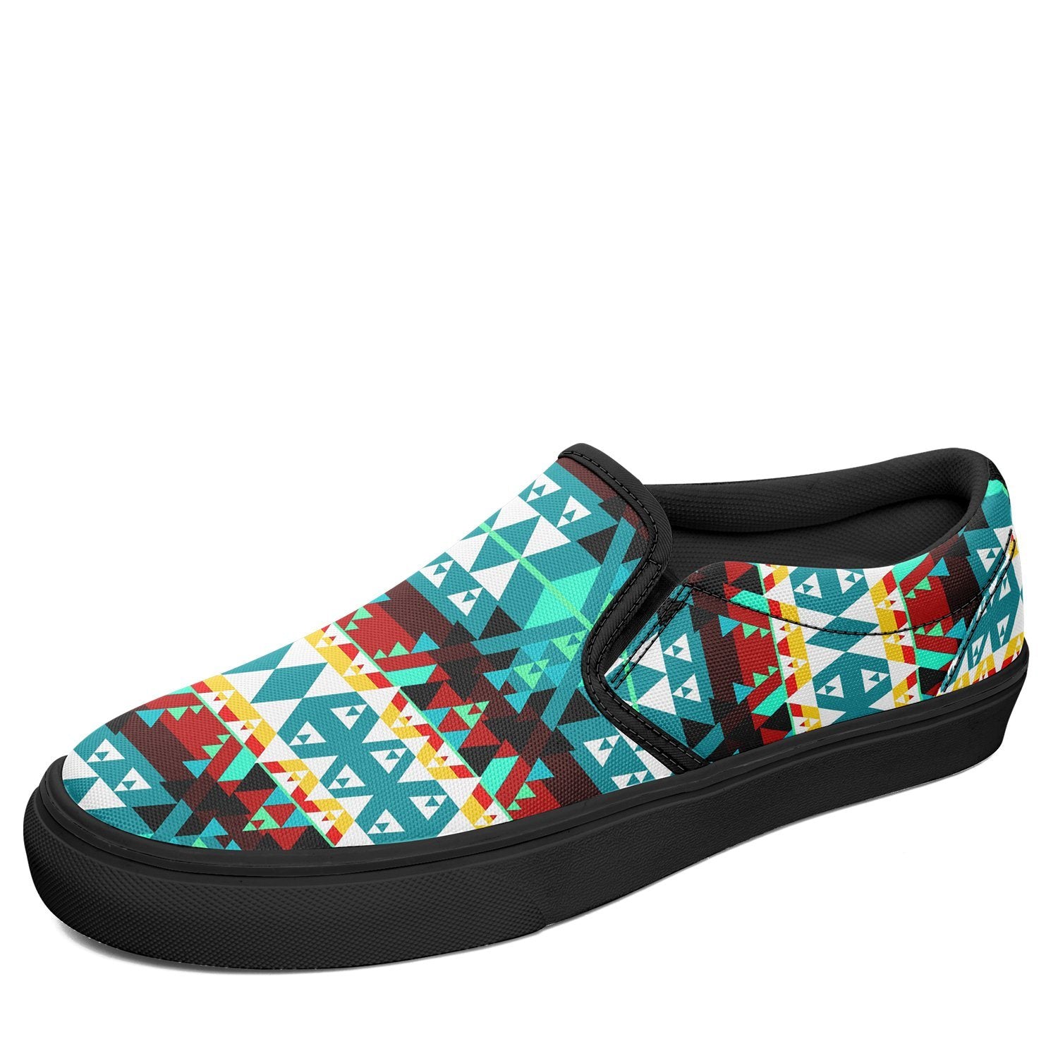Writing on Stone Wheel Otoyimm Canvas Slip On Shoes 49 Dzine