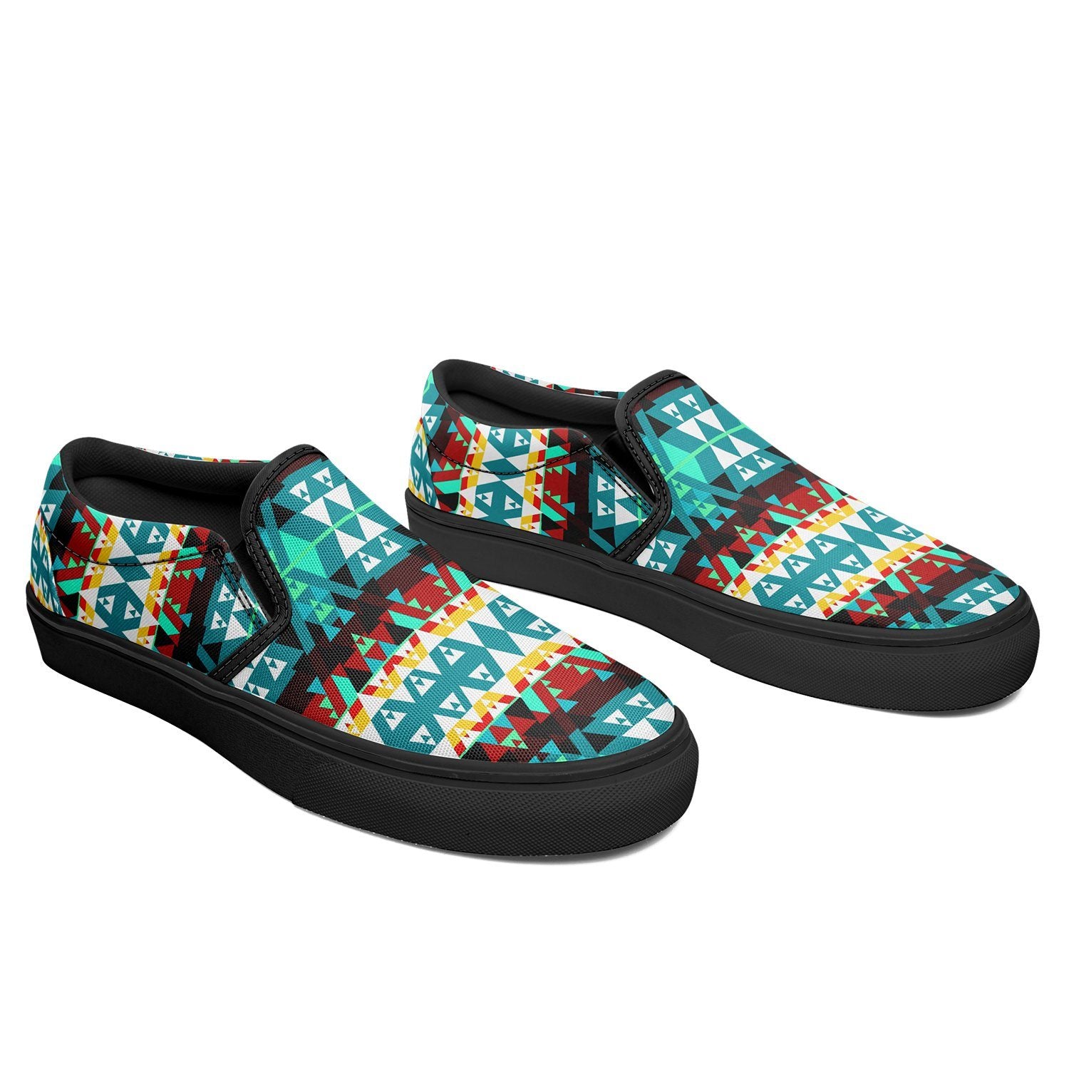 Writing on Stone Wheel Otoyimm Canvas Slip On Shoes 49 Dzine