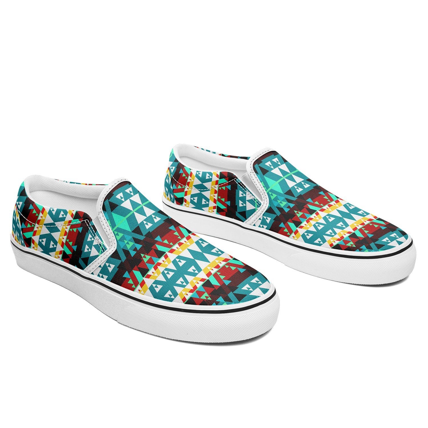 Writing on Stone Wheel Otoyimm Canvas Slip On Shoes 49 Dzine