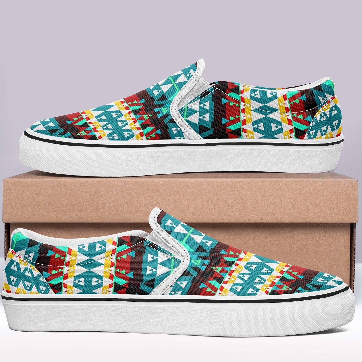 Writing on Stone Wheel Otoyimm Kid's Canvas Slip On Shoes 49 Dzine