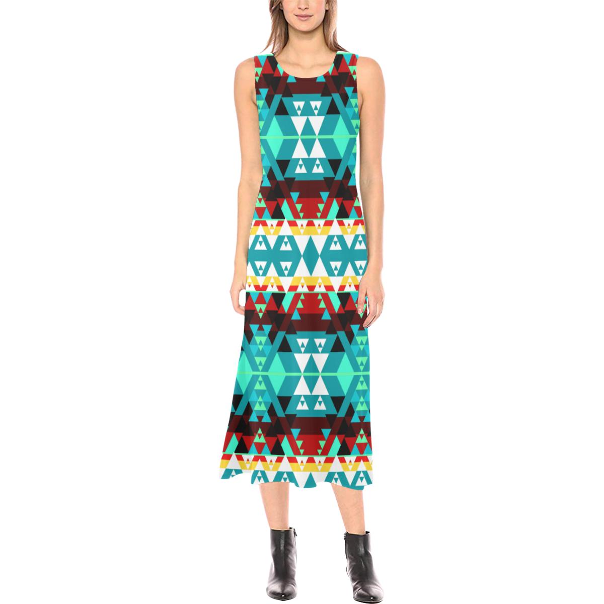 Writing on Stone Wheel Phaedra Sleeveless Open Fork Long Dress (Model D08) Phaedra Sleeveless Open Fork Long Dress (D08) e-joyer