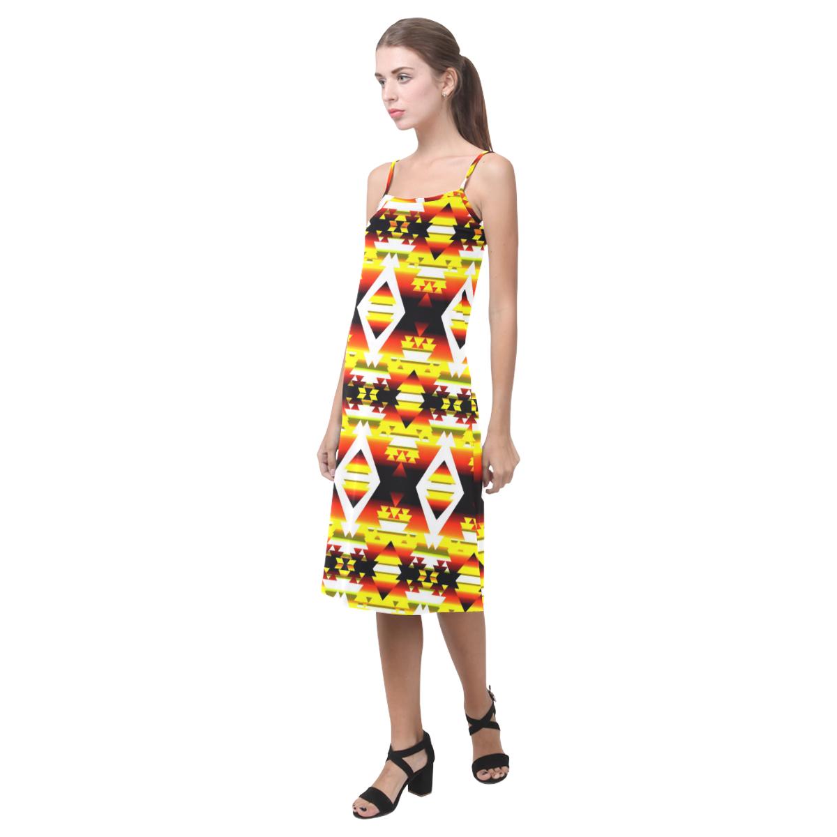 Yellow Winter Camp Alcestis Slip Dress (Model D05) Alcestis Slip Dress (D05) e-joyer