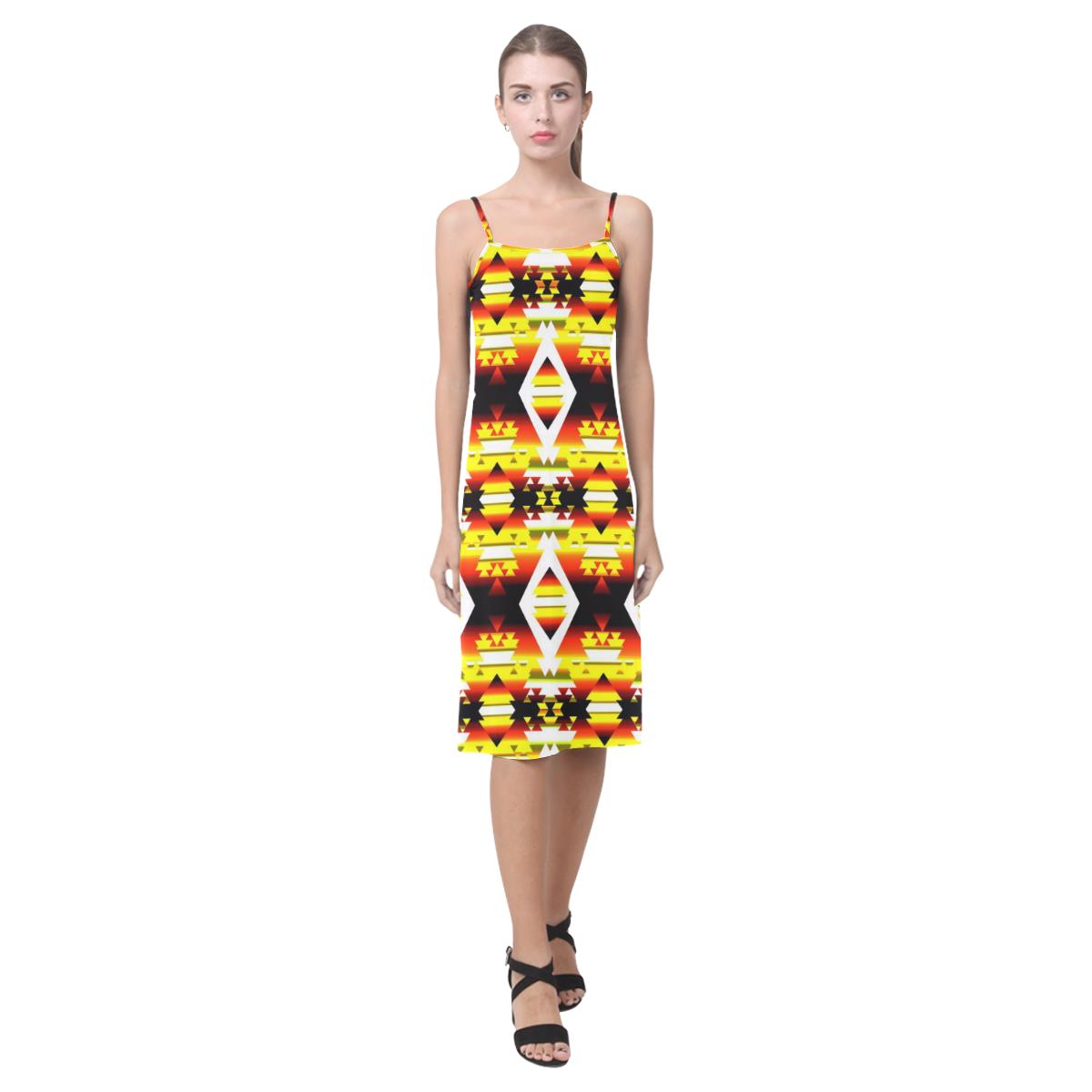 Yellow Winter Camp Alcestis Slip Dress (Model D05) Alcestis Slip Dress (D05) e-joyer