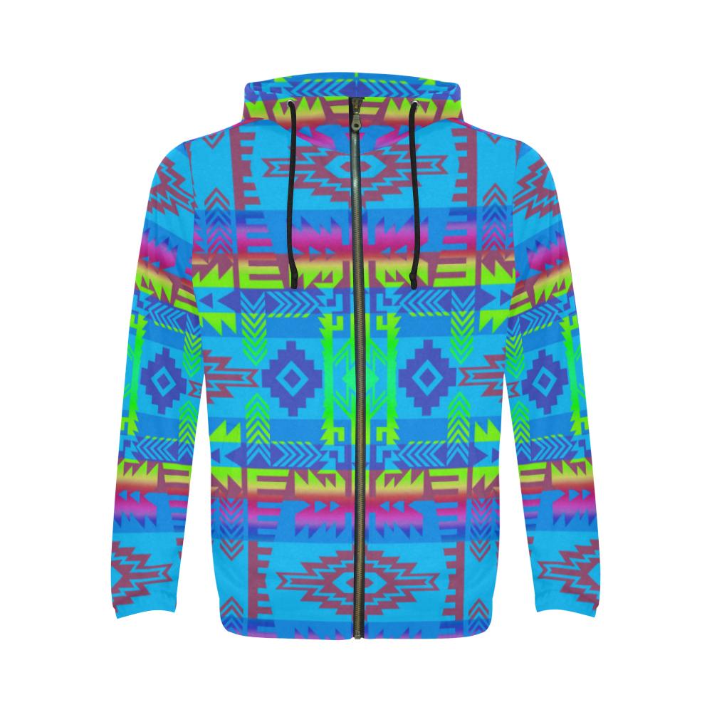 Young Journey All Over Print Full Zip Hoodie for Men (Model H14) All Over Print Full Zip Hoodie for Men (H14) e-joyer