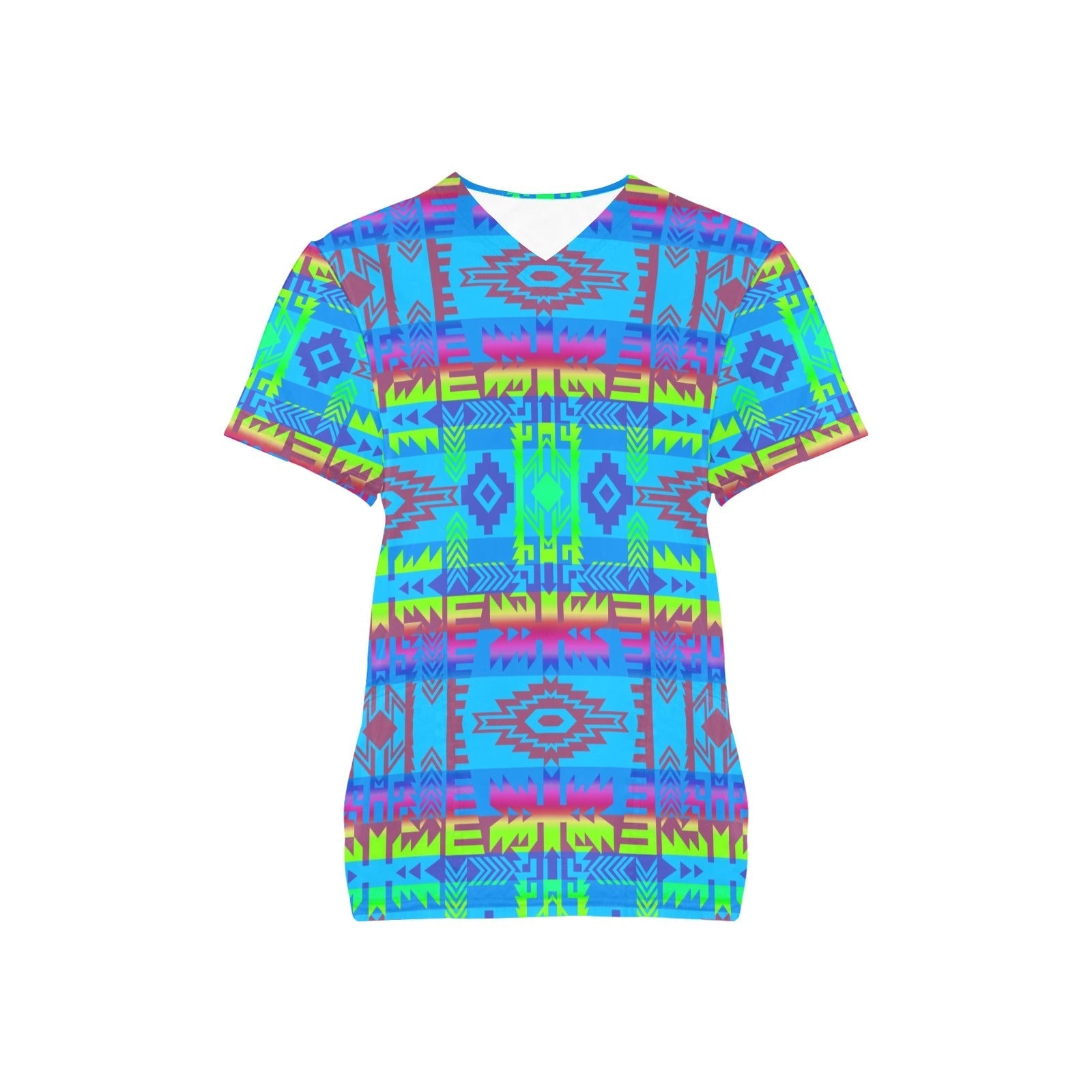 Young Journey All Over Print Scrub Top Scrub Top e-joyer