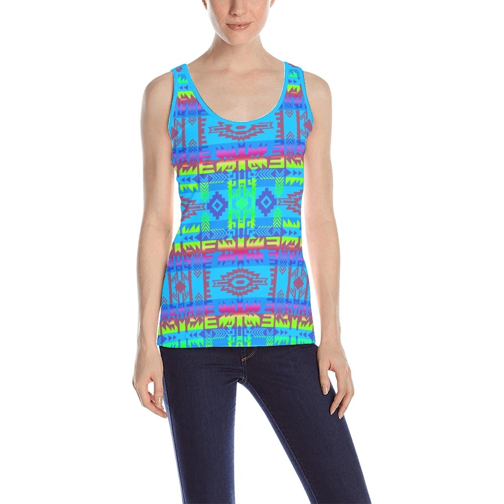Young Journey All Over Print Tank Top for Women (Model T43) All Over Print Tank Top for Women (T43) e-joyer