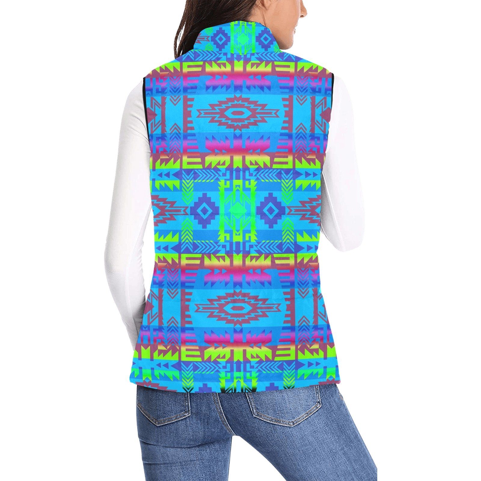 Young Journey Women's Padded Vest Jacket (Model H44) Women's Padded Vest Jacket (H44) e-joyer