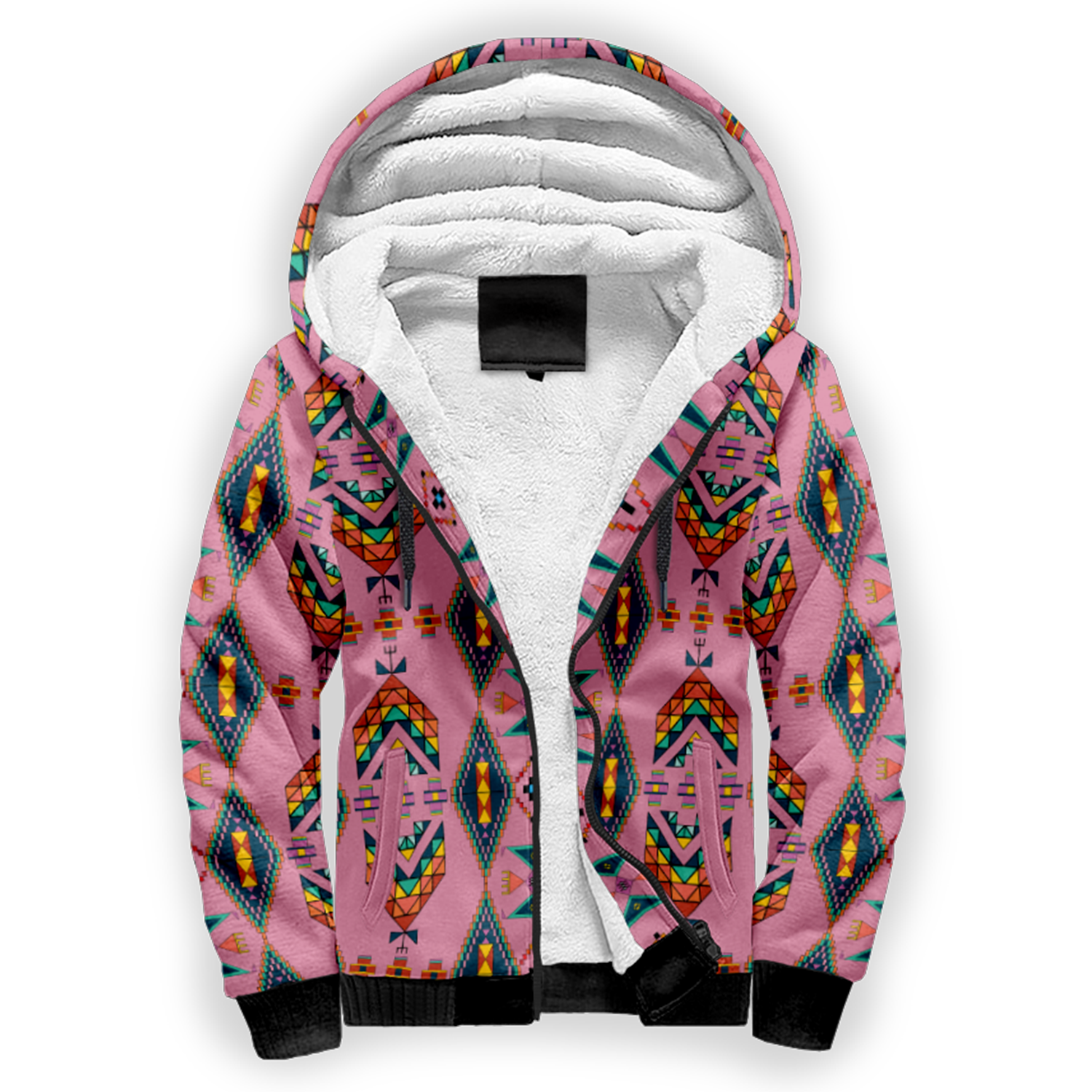 Travois Tipi Dusky Sunset Sherpa Hoodie