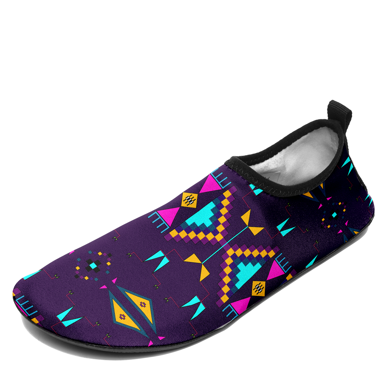 Rite of Passage Dark Purple Kid's Sockamoccs Slip On Shoes