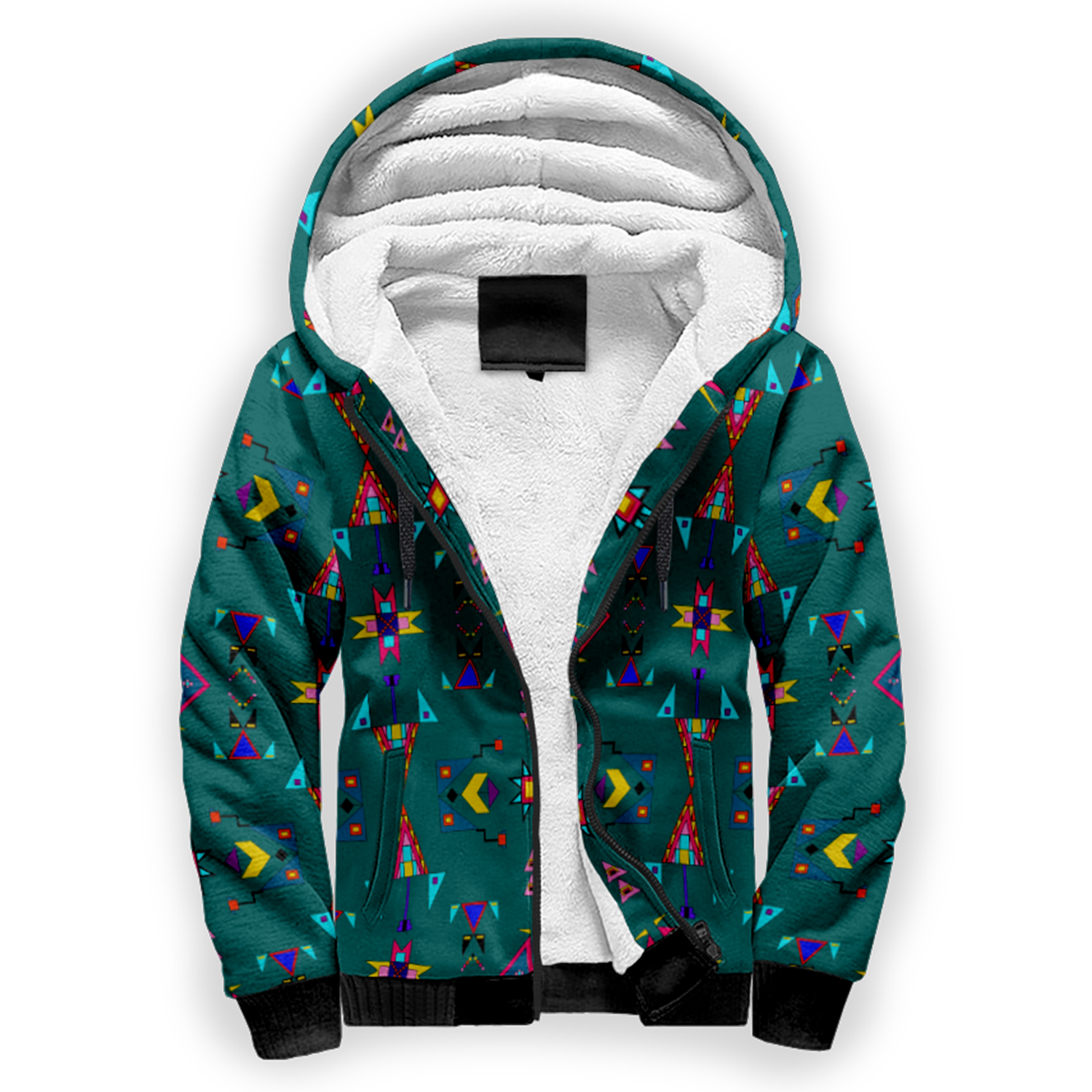 Enemy Territory Teal Sherpa Hoodie