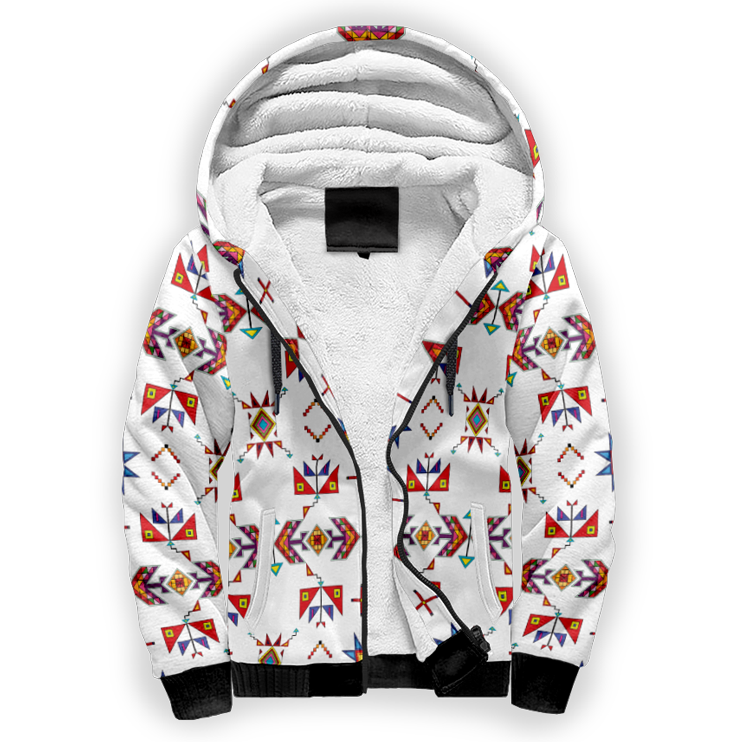 Scattered Generations White Sherpa Hoodie