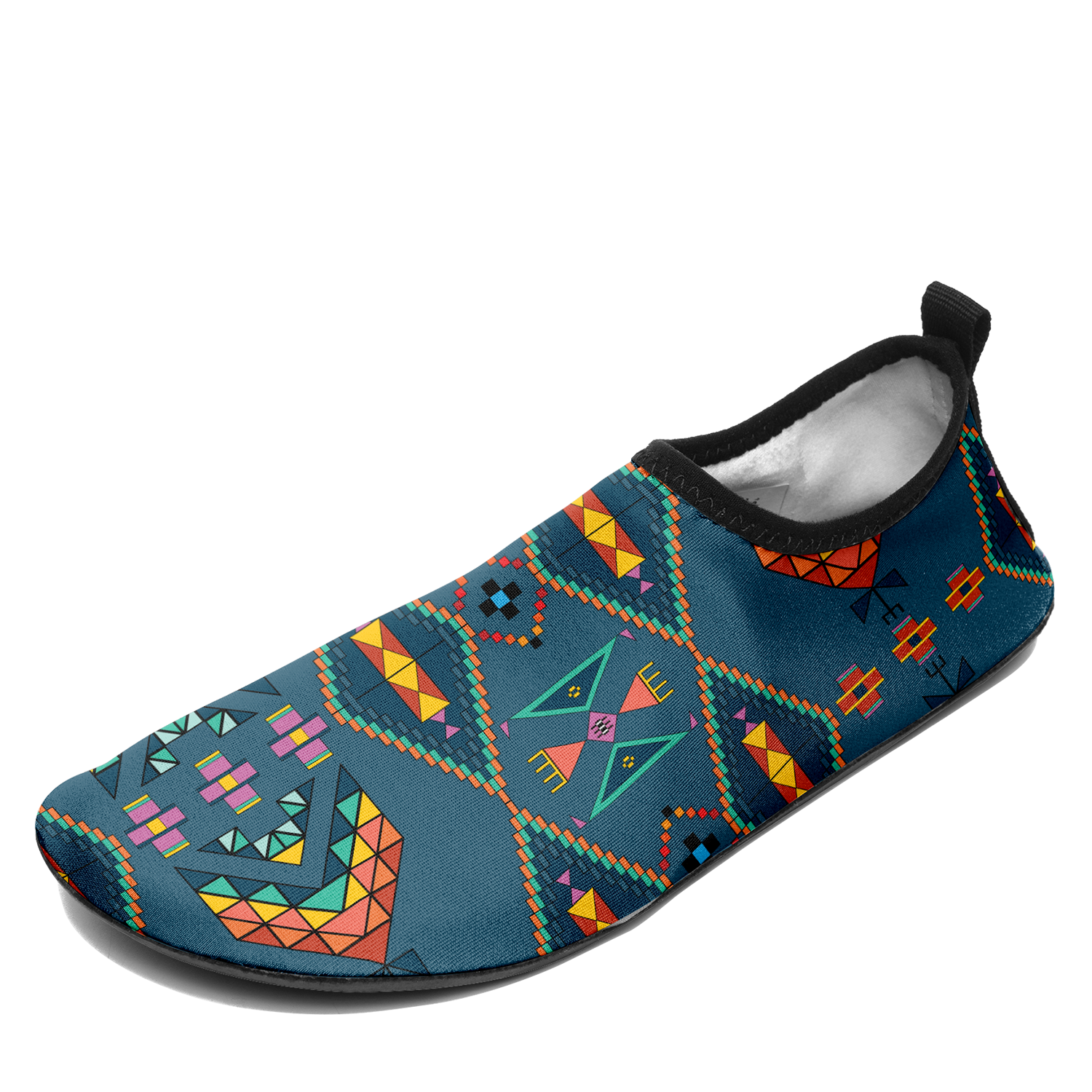 Travois Tipi Deep Lake Kid's Sockamoccs Slip On Shoes