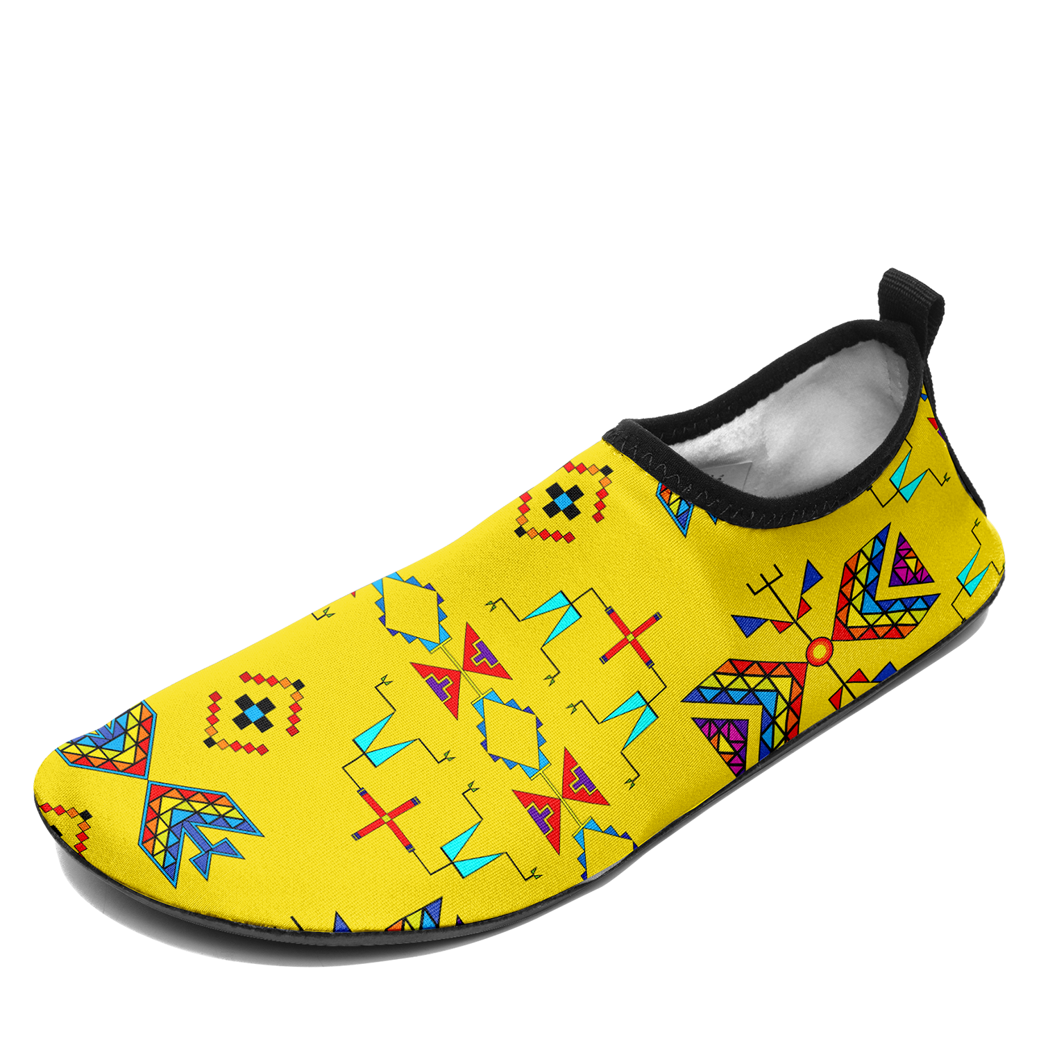 Rainy Chief Rainbow Yellow Kid's Sockamoccs Slip On Shoes