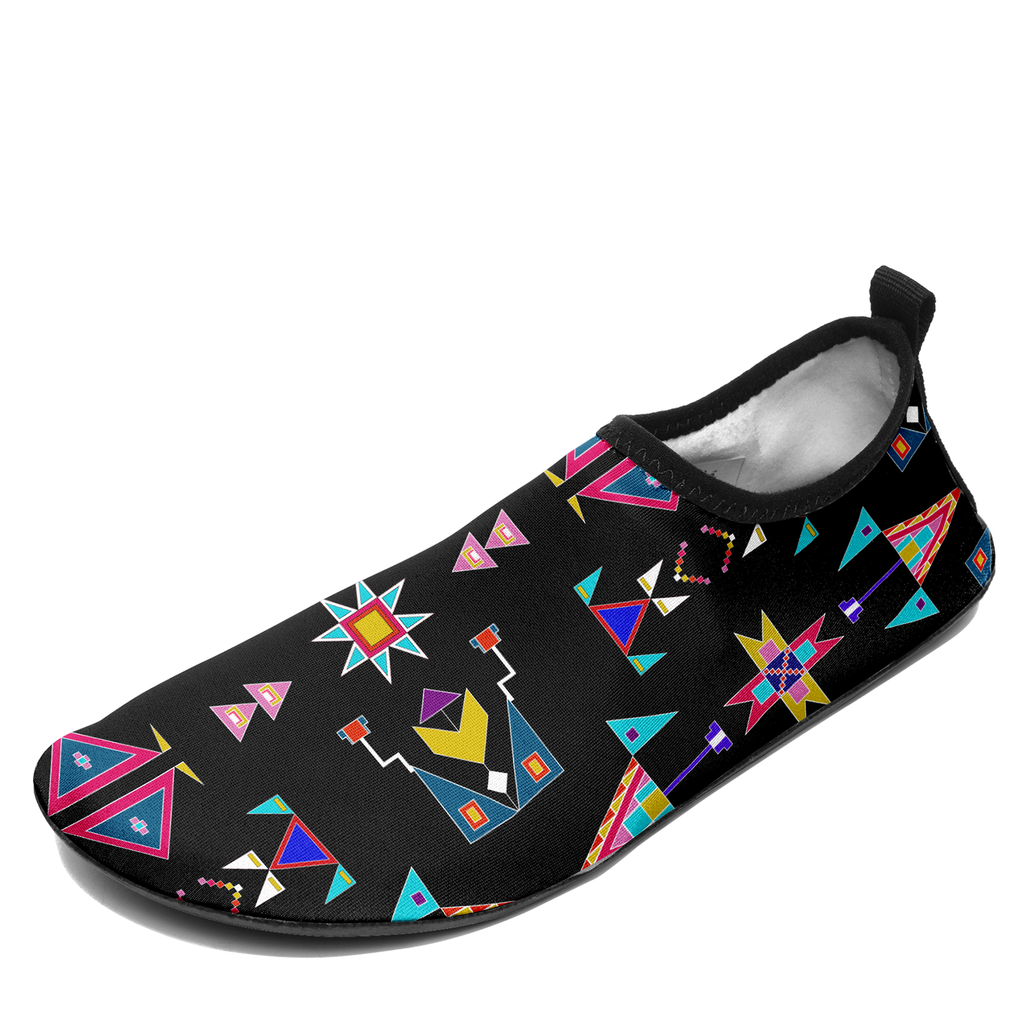 Enemy Territory Black Kid's Sockamoccs Slip On Shoes