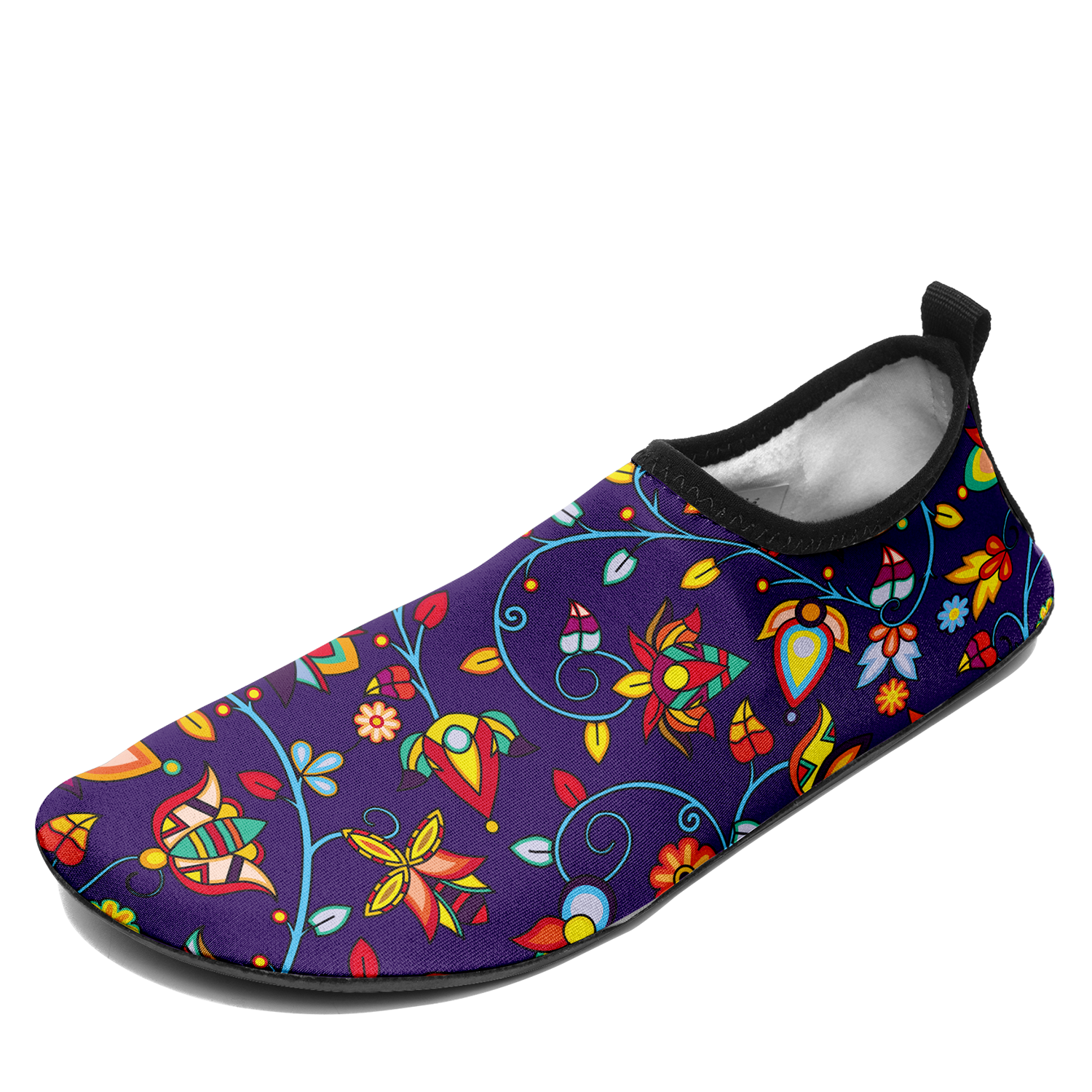 Thorny Path Blue Kid's Sockamoccs Slip On Shoes