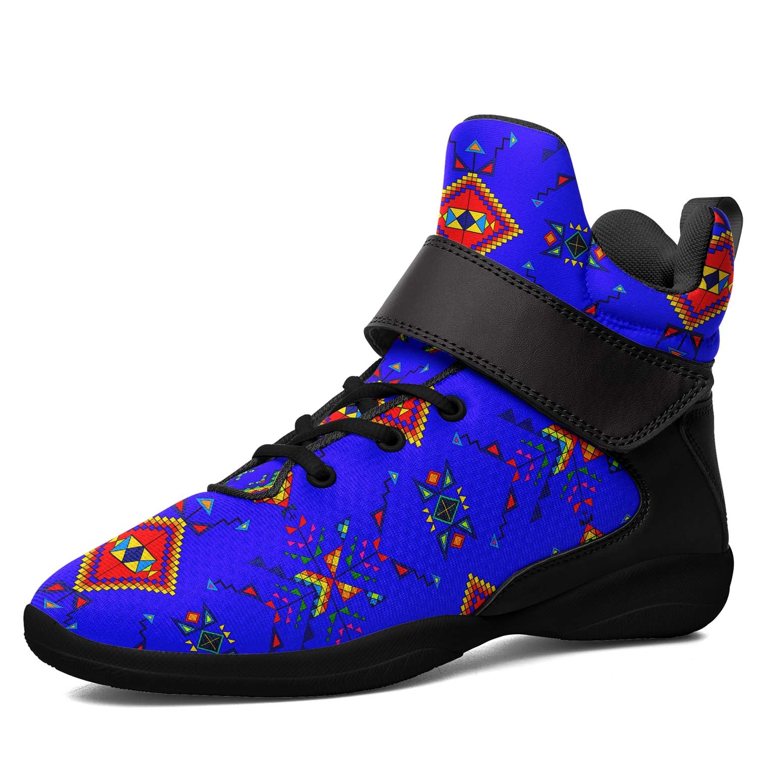 Buffalo Jump Blue Ipottaa Basketball / Sport High Top Shoes - Black Sole