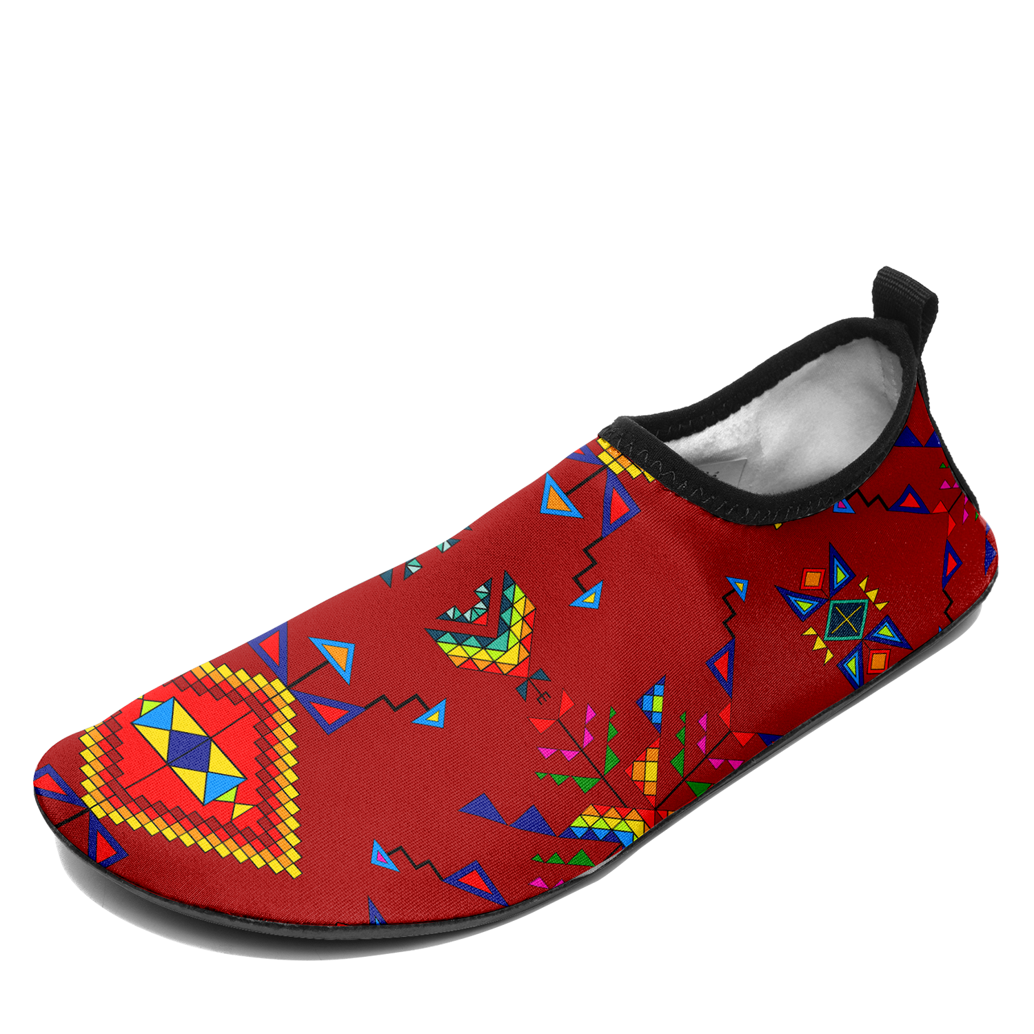 Buffalo Jump Red Kid's Sockamoccs Slip On Shoes