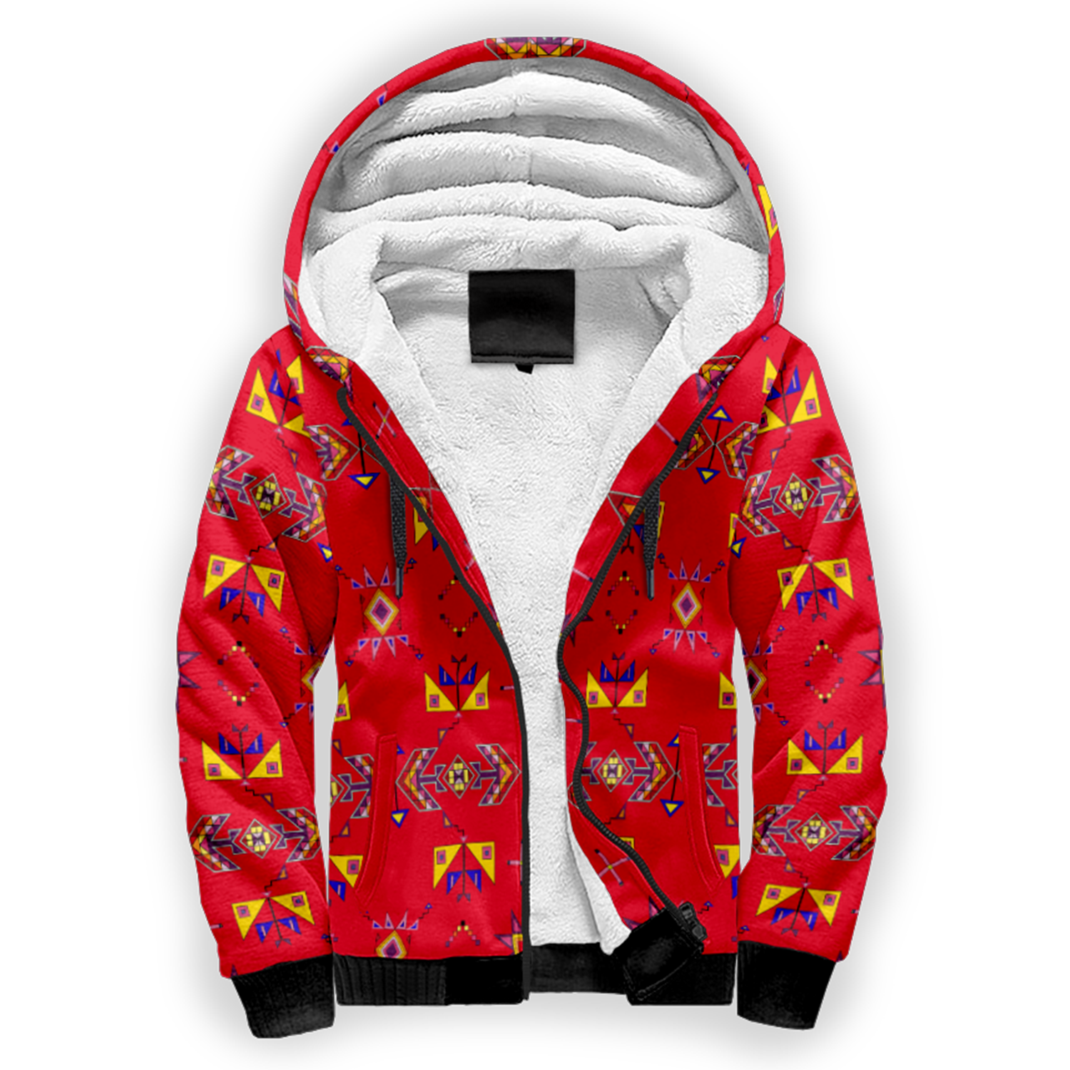 Scattered Generations Red Sherpa Hoodie