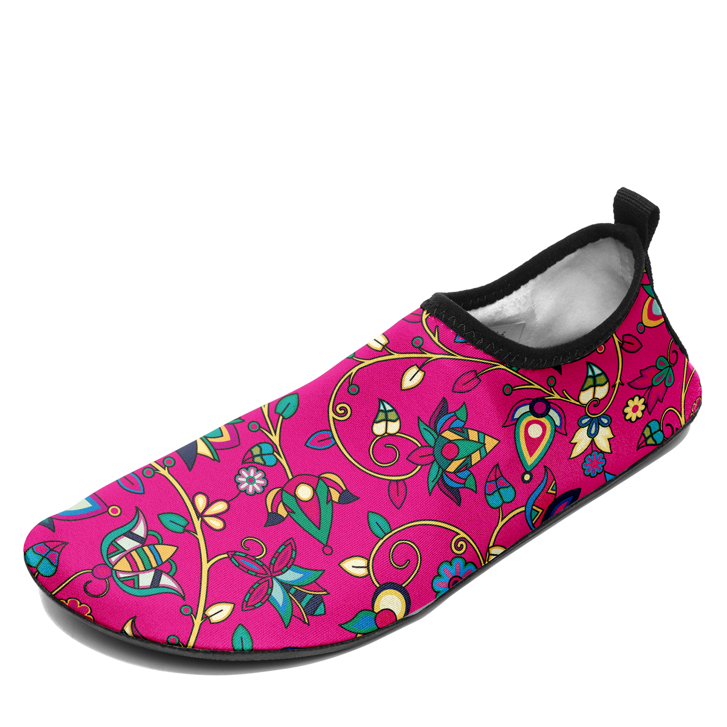 Thorny Path Pink Kid's Sockamoccs Slip On Shoes