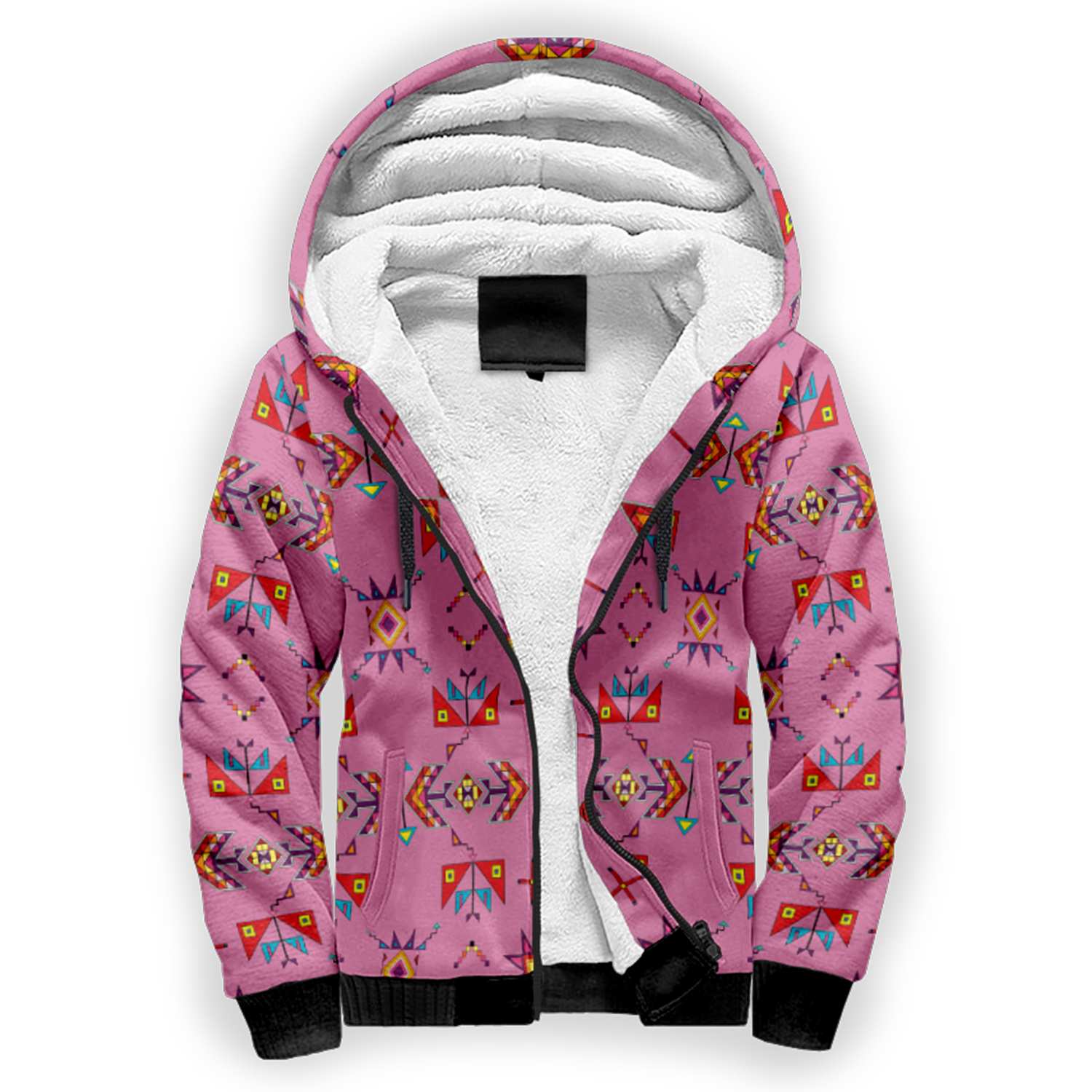 Scattered Generations Pink Sherpa Hoodie