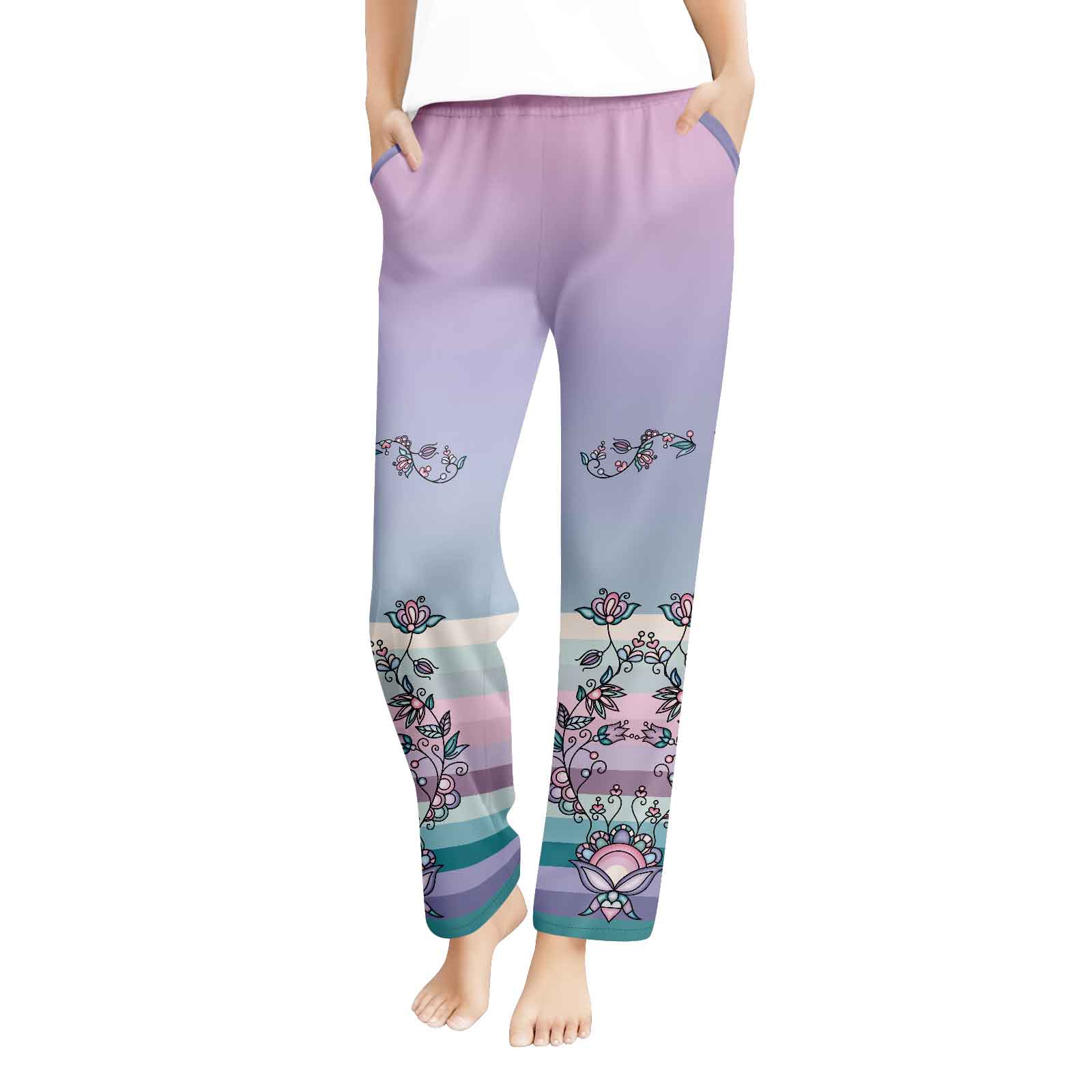 Silver Frostflower Women's Pants