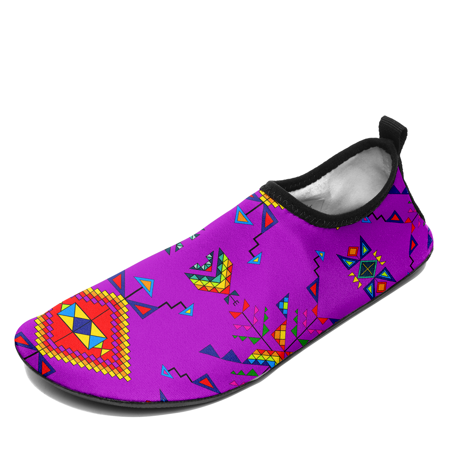 Buffalo Jump Purple Kid's Sockamoccs Slip On Shoes