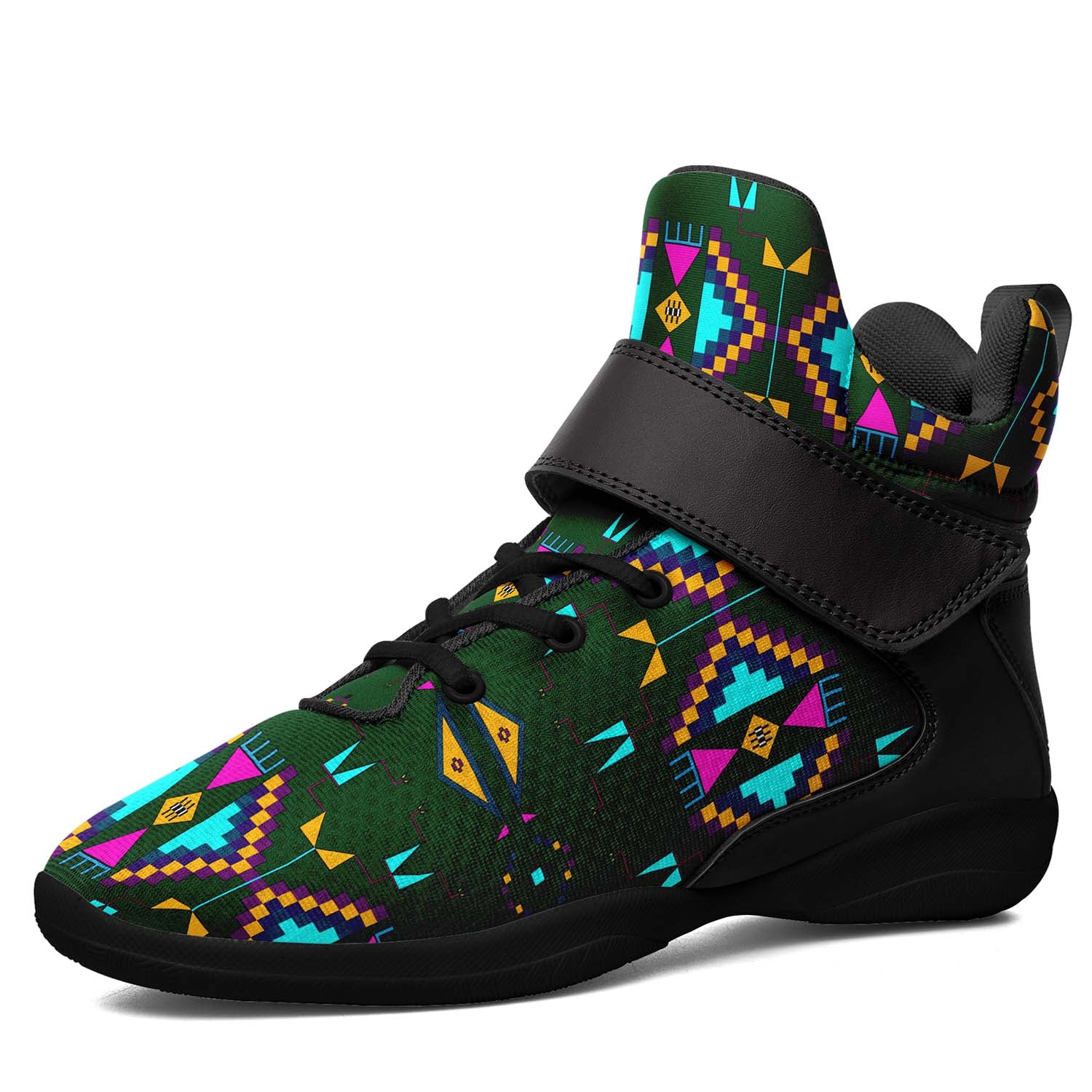 Rite of Passage Squash Leaf Ipottaa Basketball / Sport High Top Shoes - Black Sole