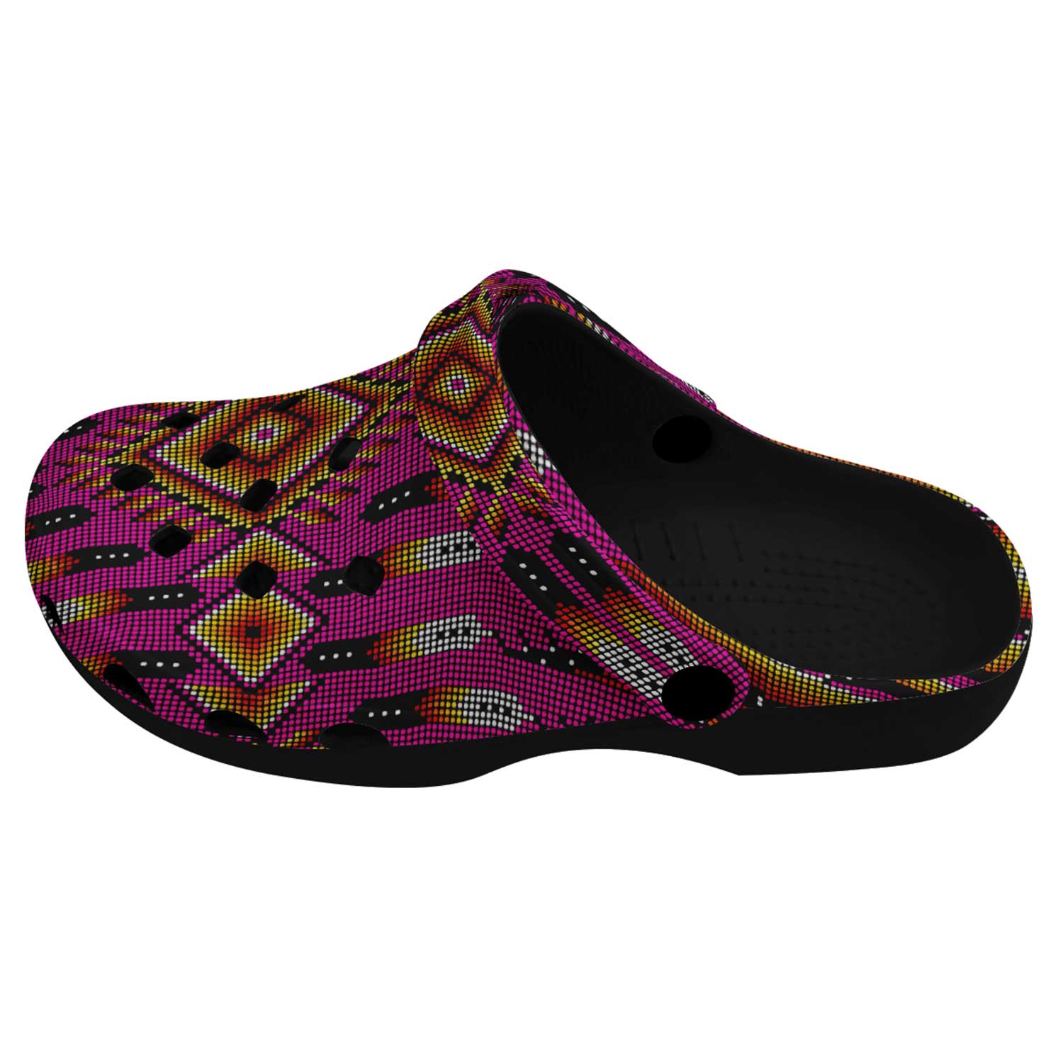 Fire Feather Pink Muddies Unisex Clog Shoes